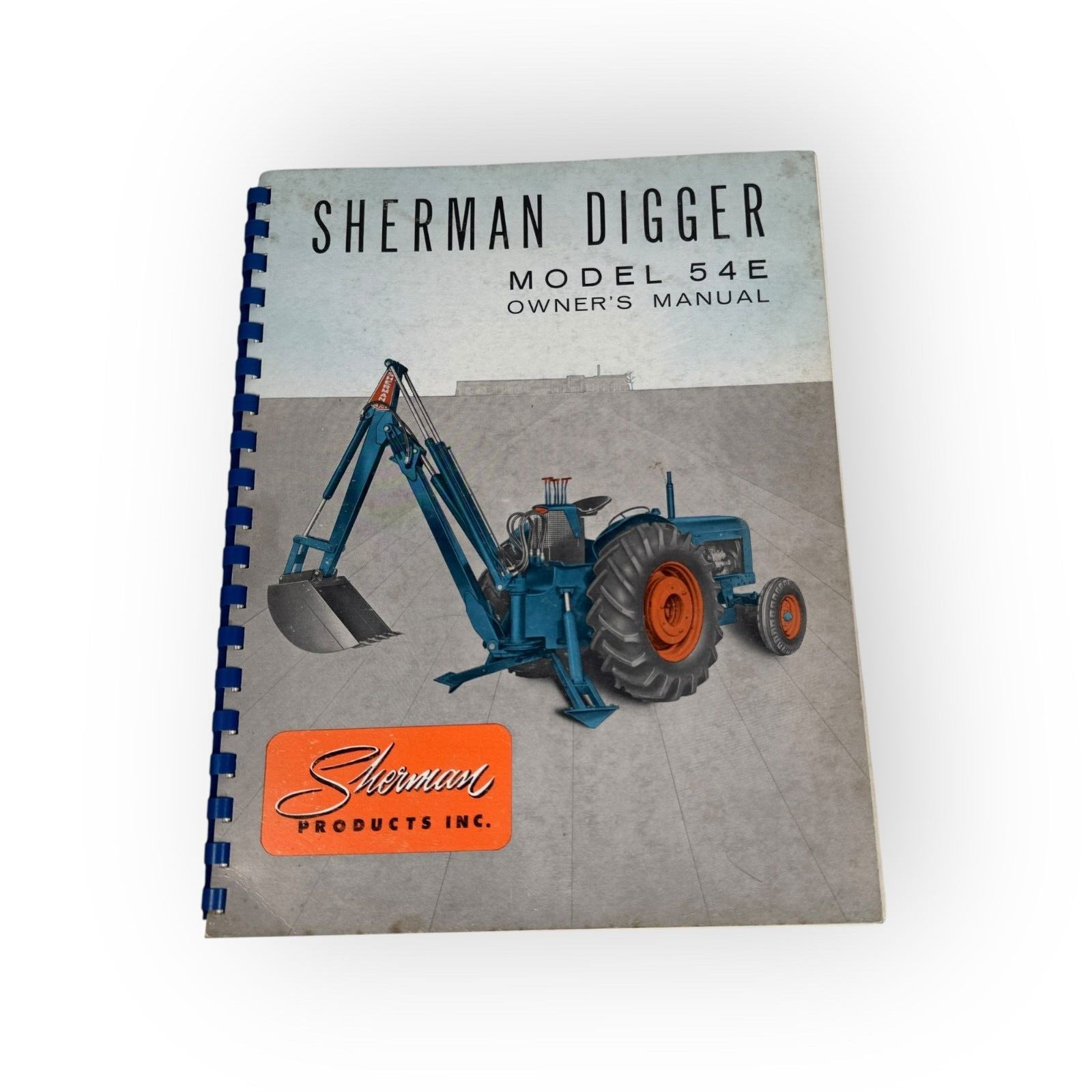 Sherman Digger Model 54E Owner’s Manual OEM 1956 Litho Book