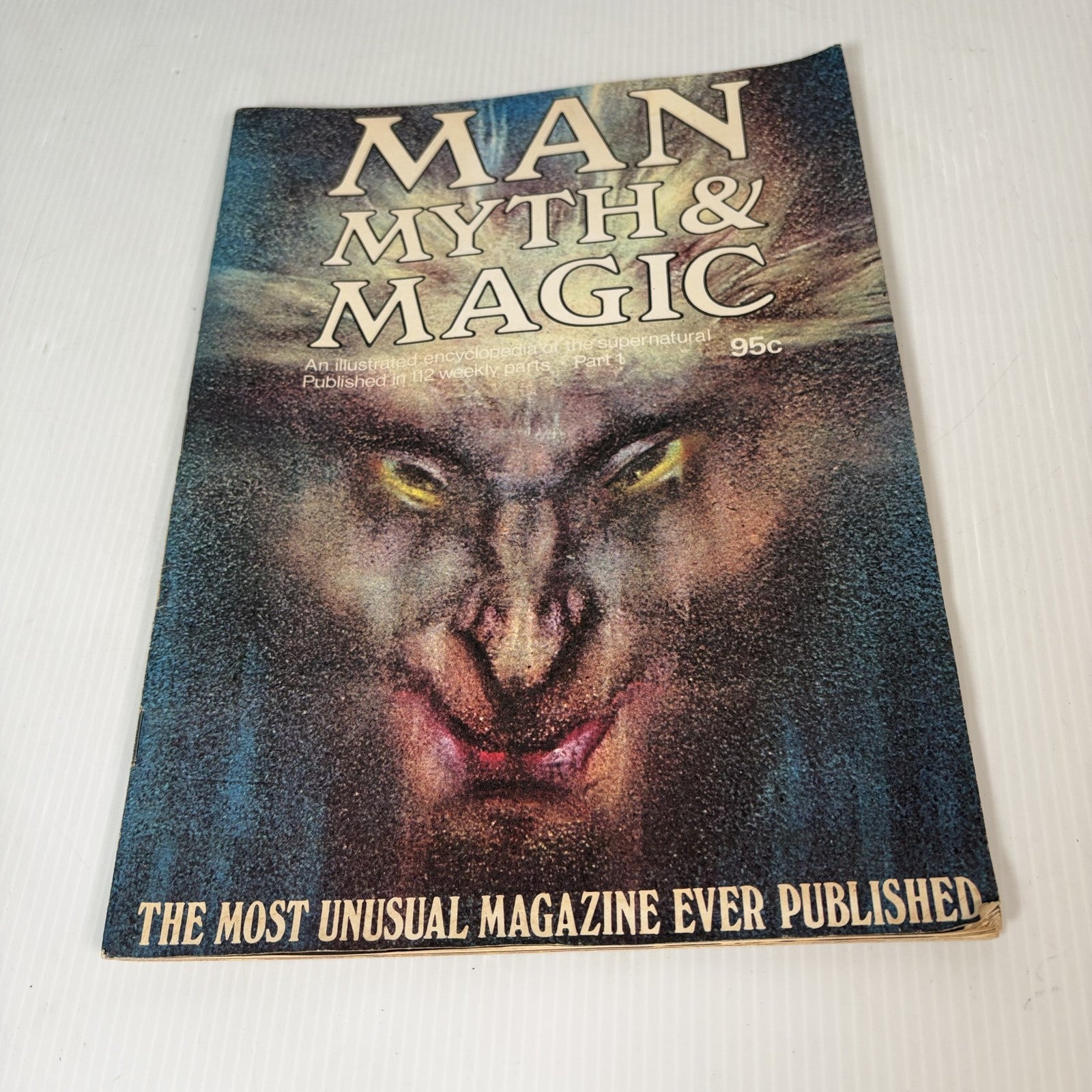 Man Myth & Magic Part 1 Magazine Encyclopedia of Supernatural Occult Vintage