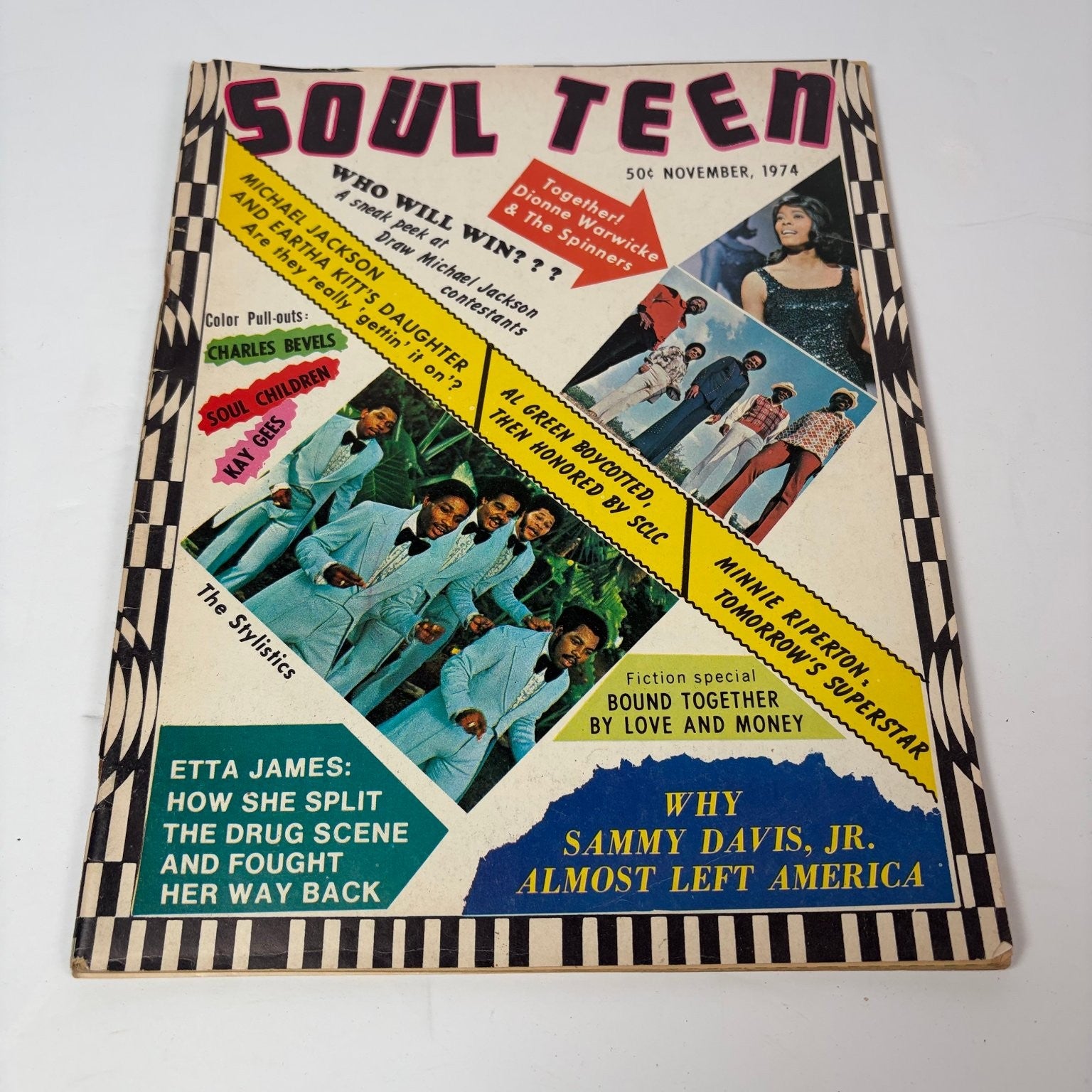 Soul Teen Magazine November 1974 The Stylistics Michael Jackson Etta James