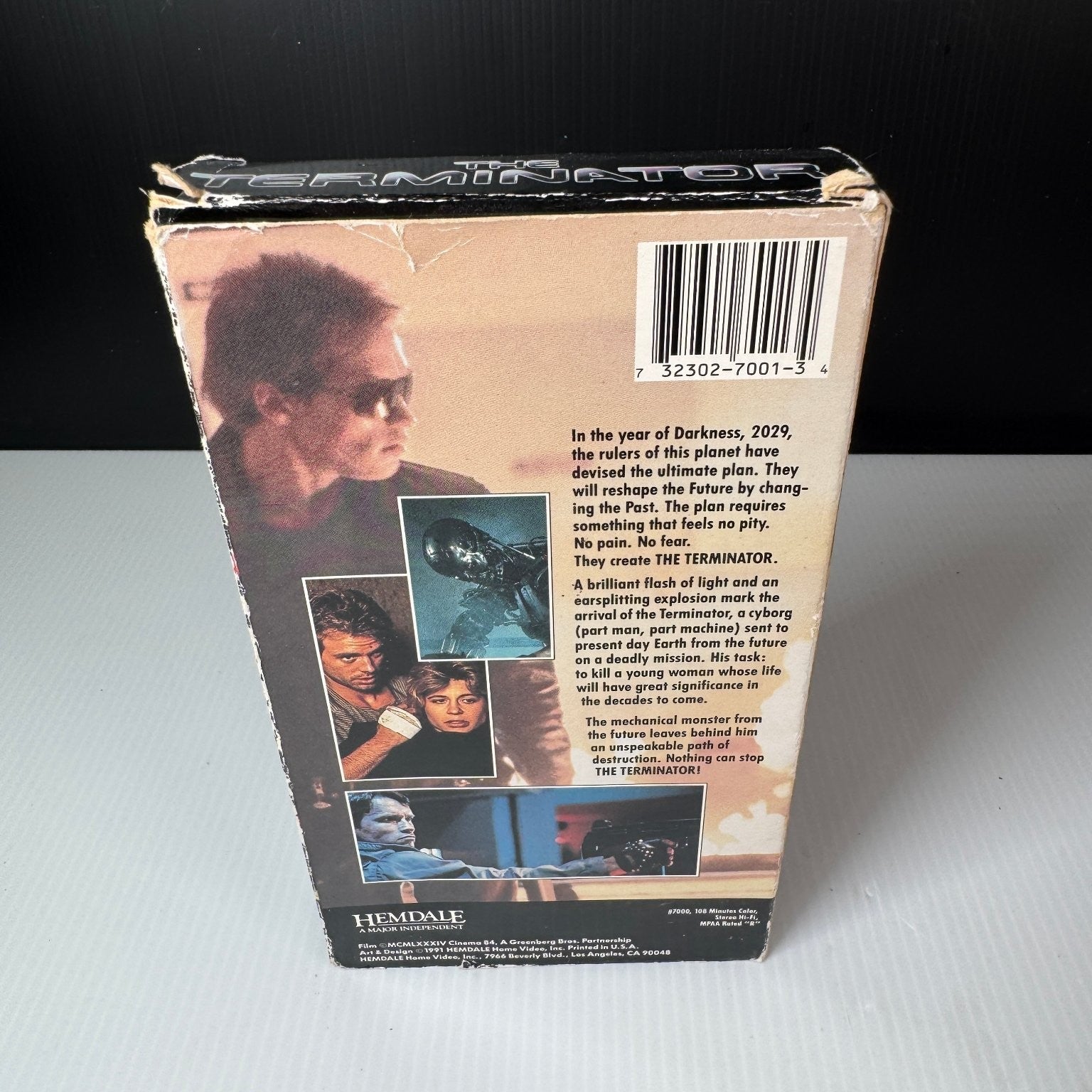 The Terminator VHS 1984 Sci-Fi Action Original Release Hemdale