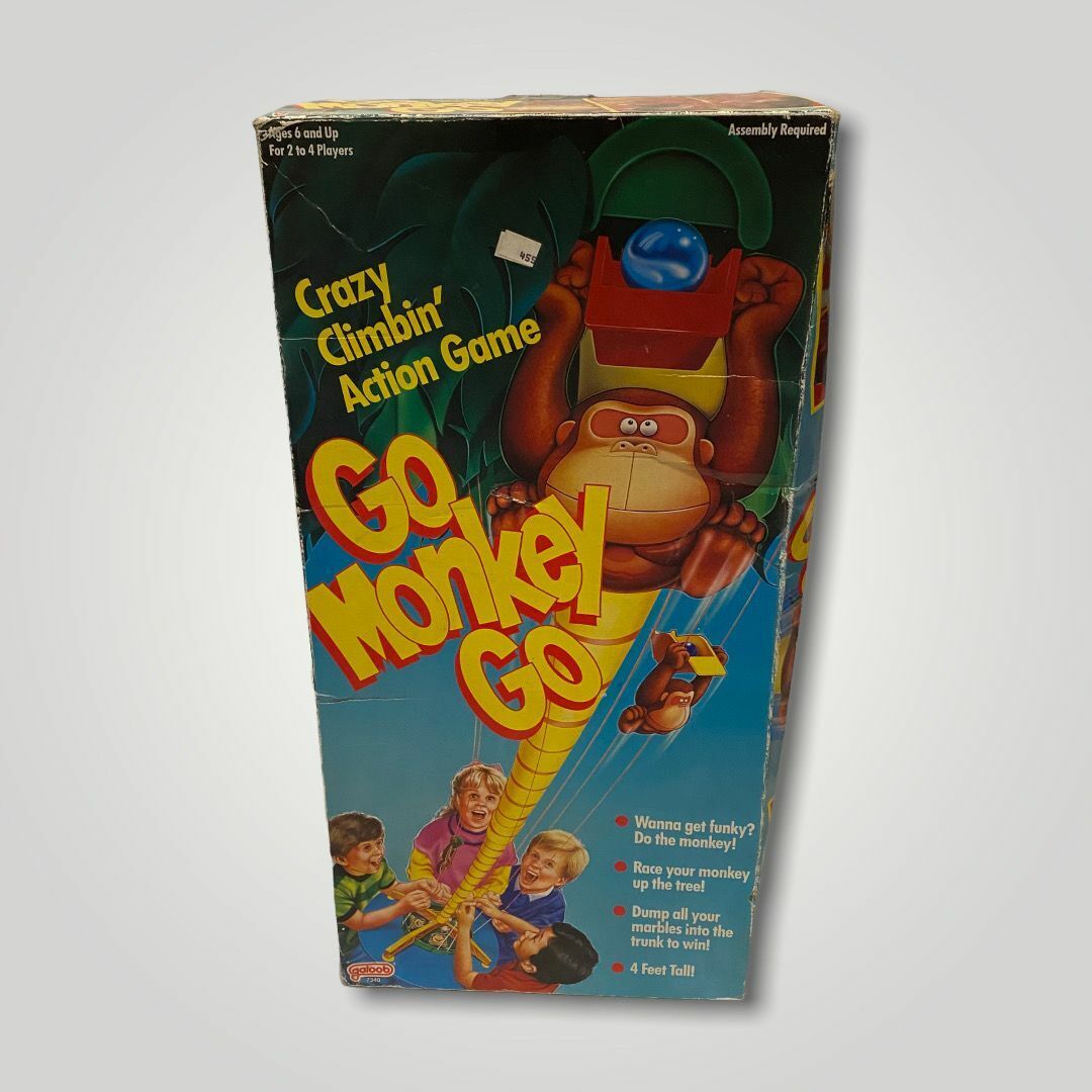 Go Monkey Go Crazy Climbin' Board Game Galoob 1989 Sealed Unused Parts Lot