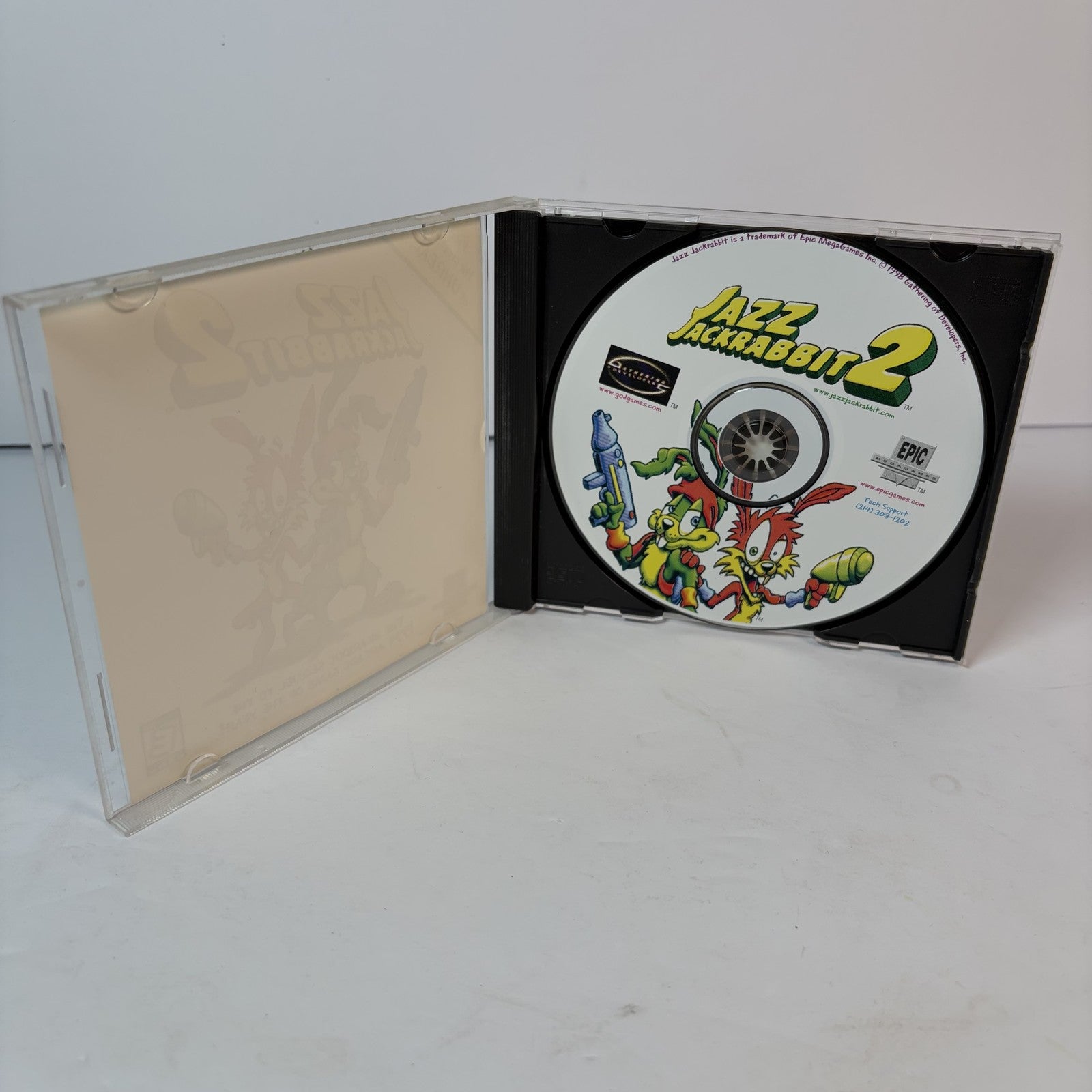 Jazz Jackrabbit 2 PC CD-ROM Epic Games 1998 Windows 95 Action Platformer ESRB E
