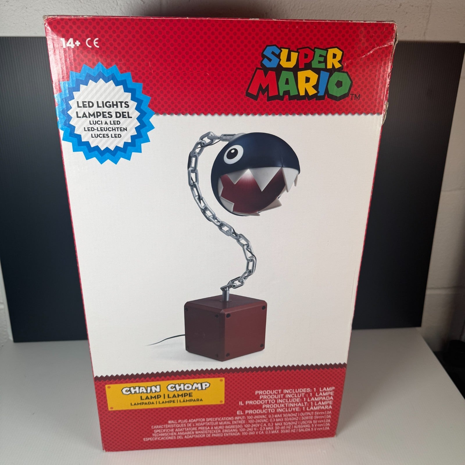 Rare Super Mario Brothers Bros Chain Chomp Lamp Light Game Room Collectible