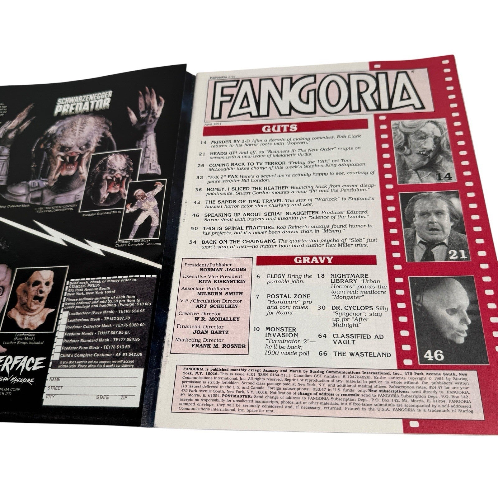 FANGORIA # 101 - Sometimes They Come Back Cover April 1991 HORROR Magazine VF+