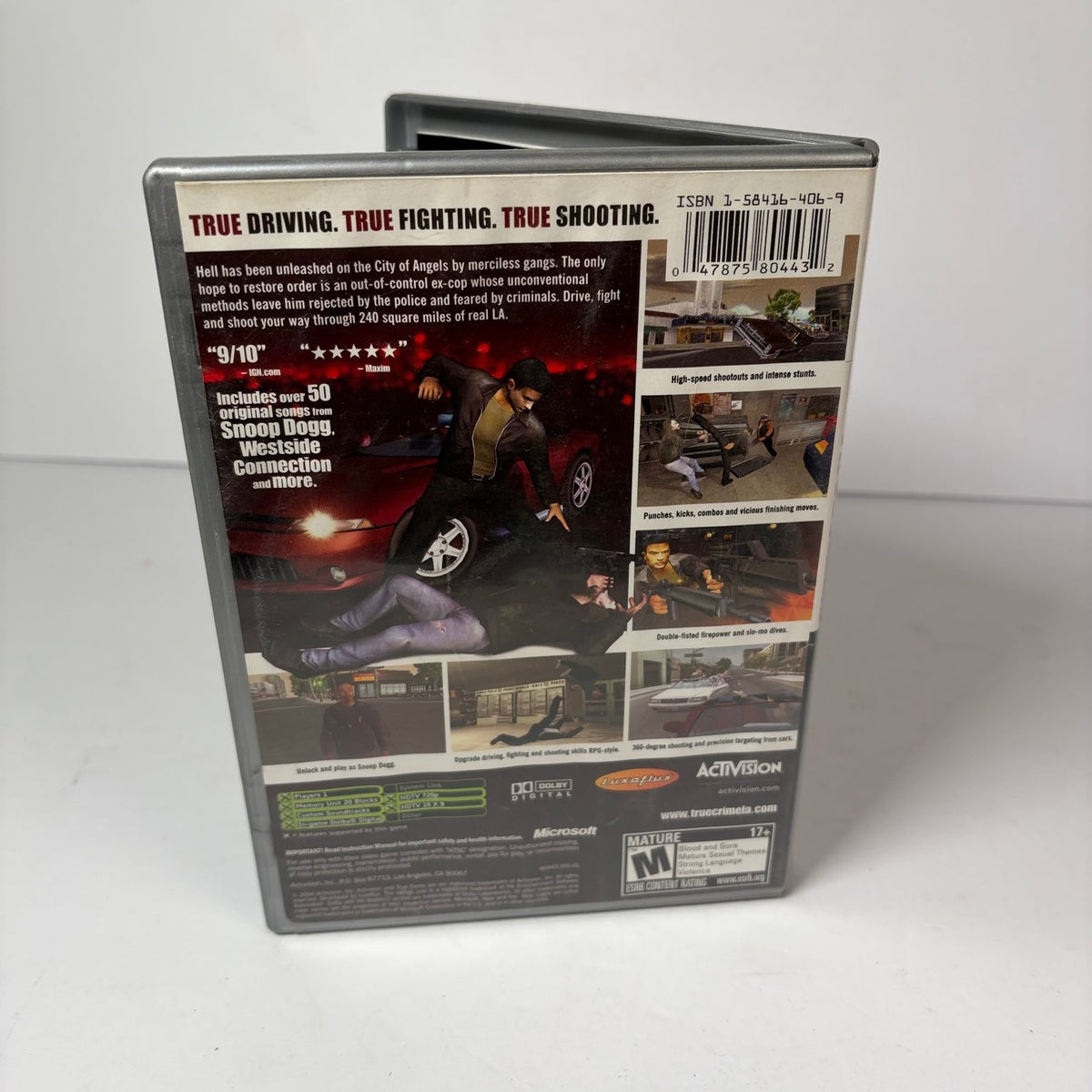 True Crime: Streets of LA - Platinum Hits (Microsoft Xbox, 2003) Complete CIB