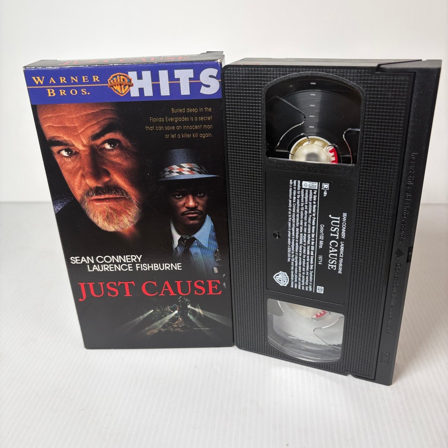 Just Cause VHS 1995 Action Thriller Sean Connery Laurence Fishburne Warner