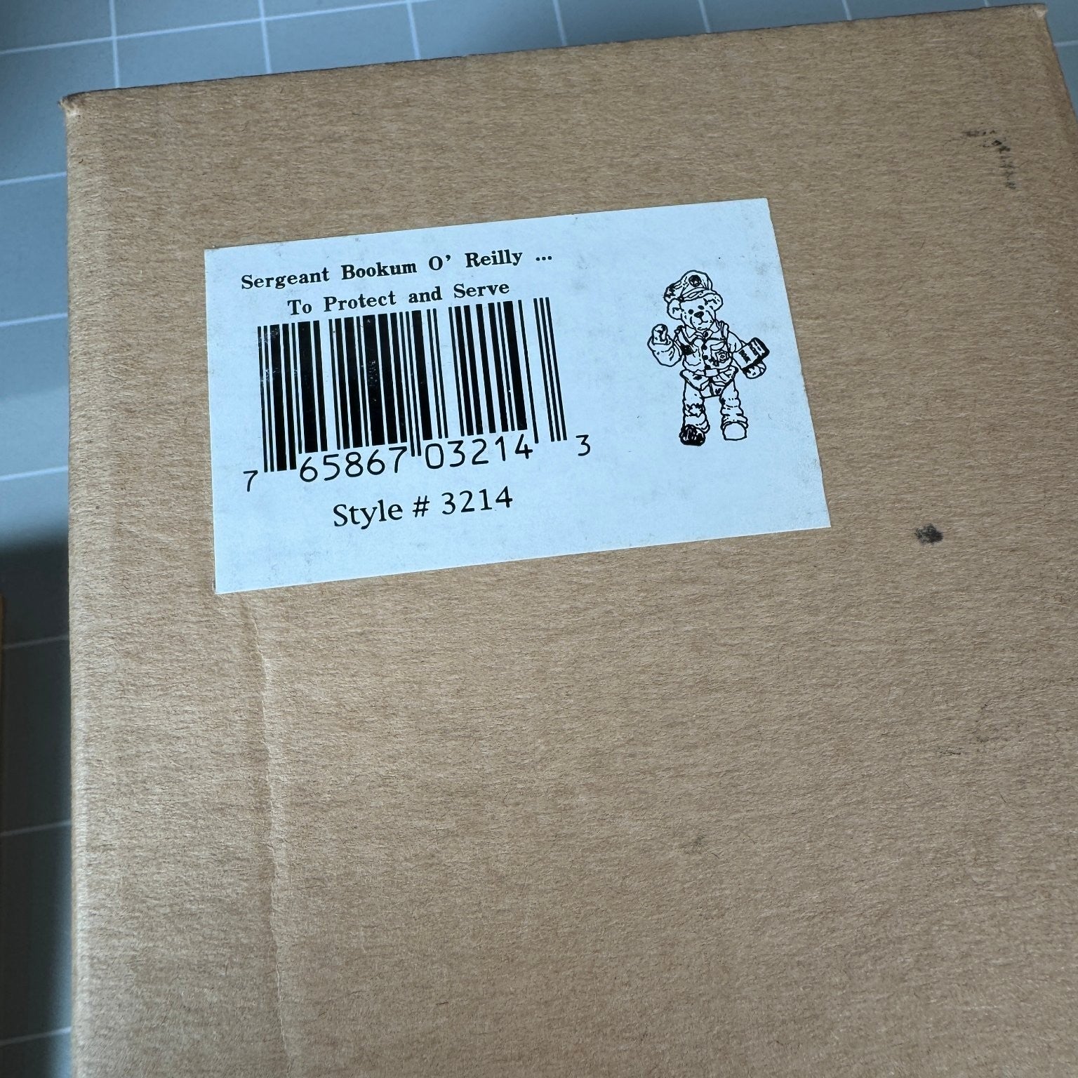 Sergeant Bookum O'Reilly Boyds Bears Shoe Box Bear 4.5 in Figure