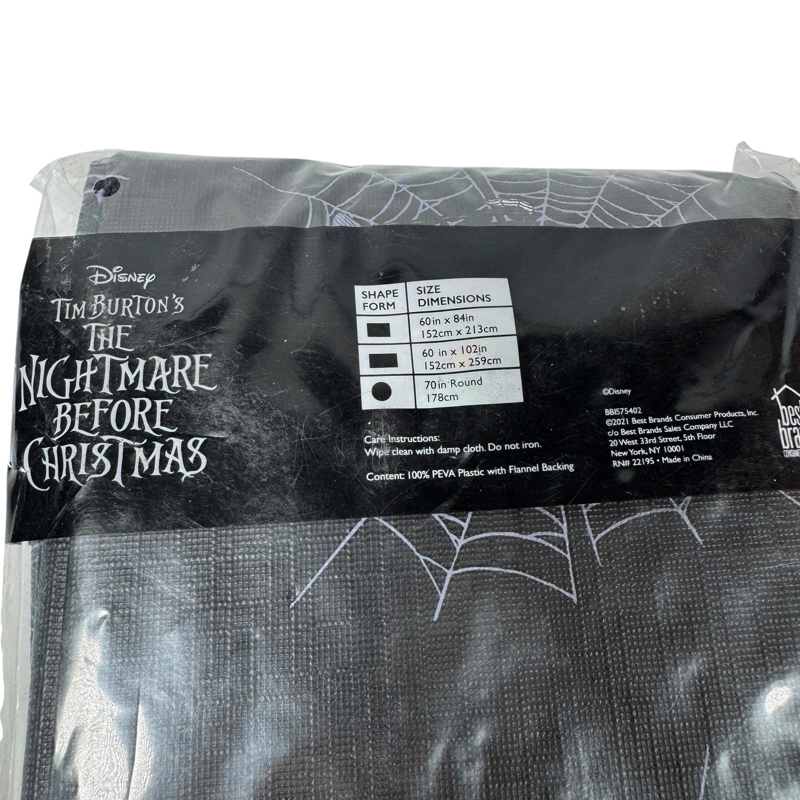 Disney Nightmare Before Christmas Tablecloth 60x84 Jack Sally Halloween Party De