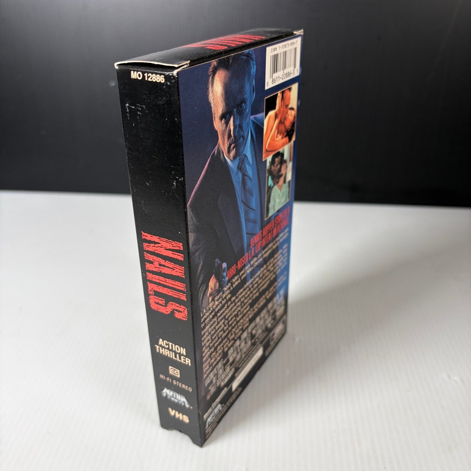 Nails VHS 1992 Action Thriller Dennis Hopper Video Treasures