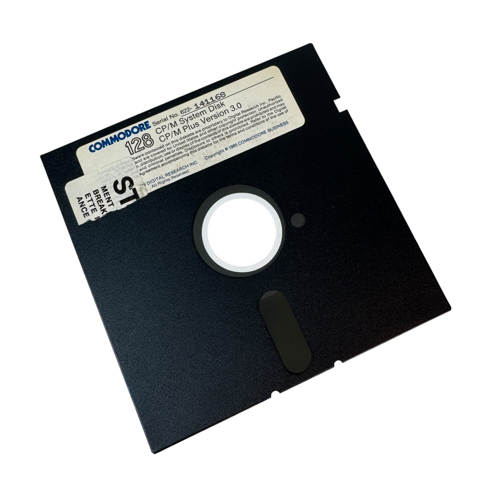 Vintage Commodore 128 CP/M System Disk CP/M Plus Version 3.0 Utilities Side B