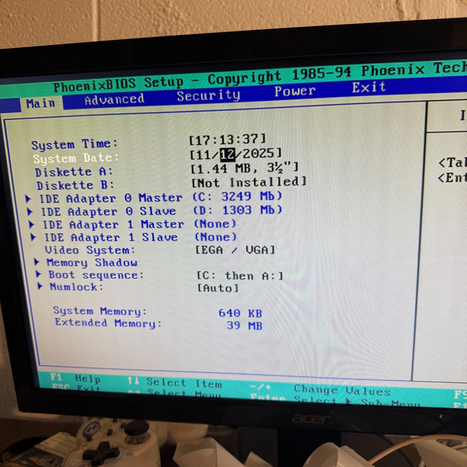 Vintage NEC PowerMate VP75 Intel Pentium Model PM-1520-24813C AS IS For Repair