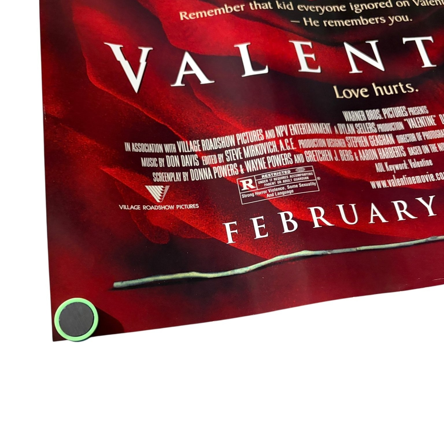 Valentine 2001 Promotional Movie Poster Horror David Boreanaz Katherine Heigl