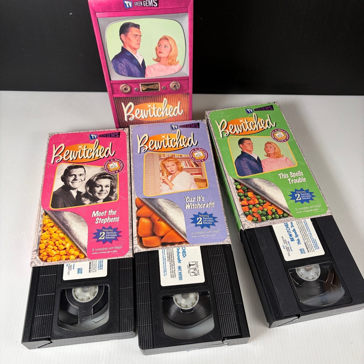 Bewitched VHS TV Comedy Classic 3-Tape Set TV Screen Gems Columbia