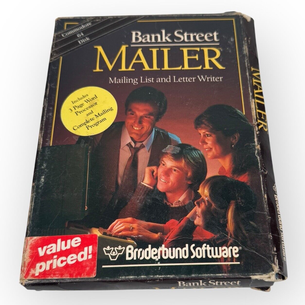 Broderbund Bank Street Mailer Commodore 64 5.25" Mailing List & Letter Writer