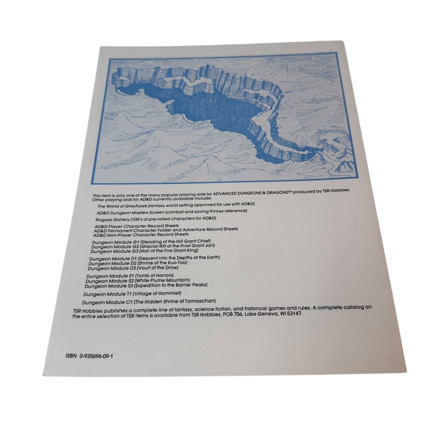 Dungeons & Dragons G2 The Glacial Rift of the Frost Giant Jarl 1978 AD&D