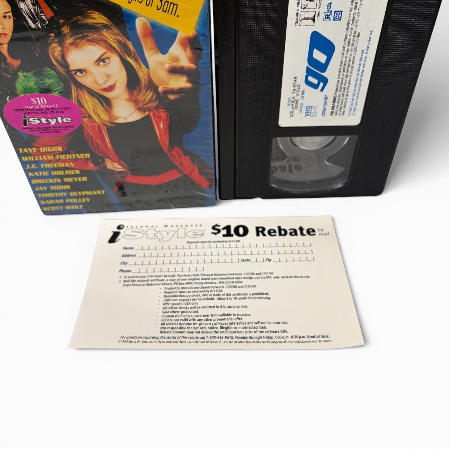 Go VHS 1999 Dark Comedy Crime Doug Liman Katie Holmes Columbia TriStar