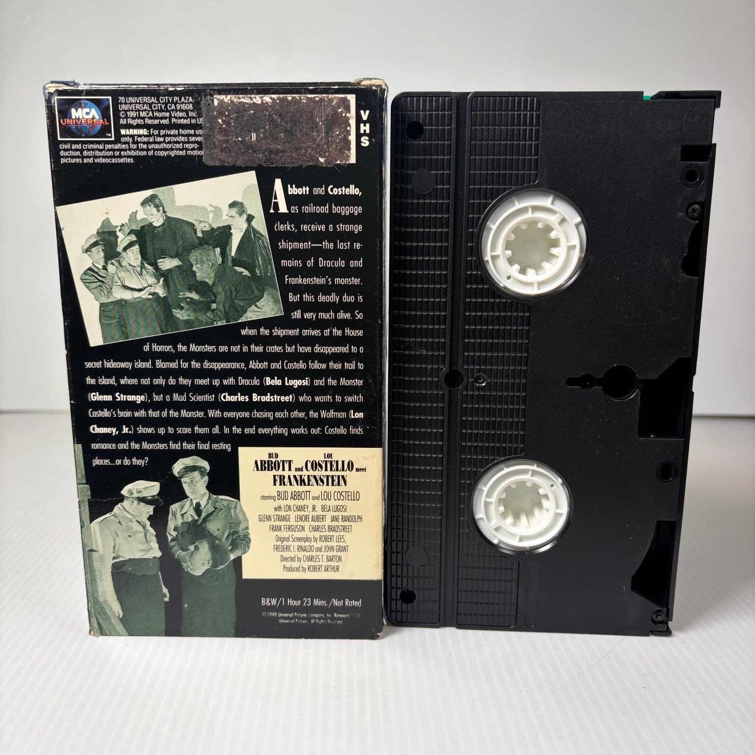 Abbott & Costello Meet Frankenstein VHS 1948 Horror Comedy Universal