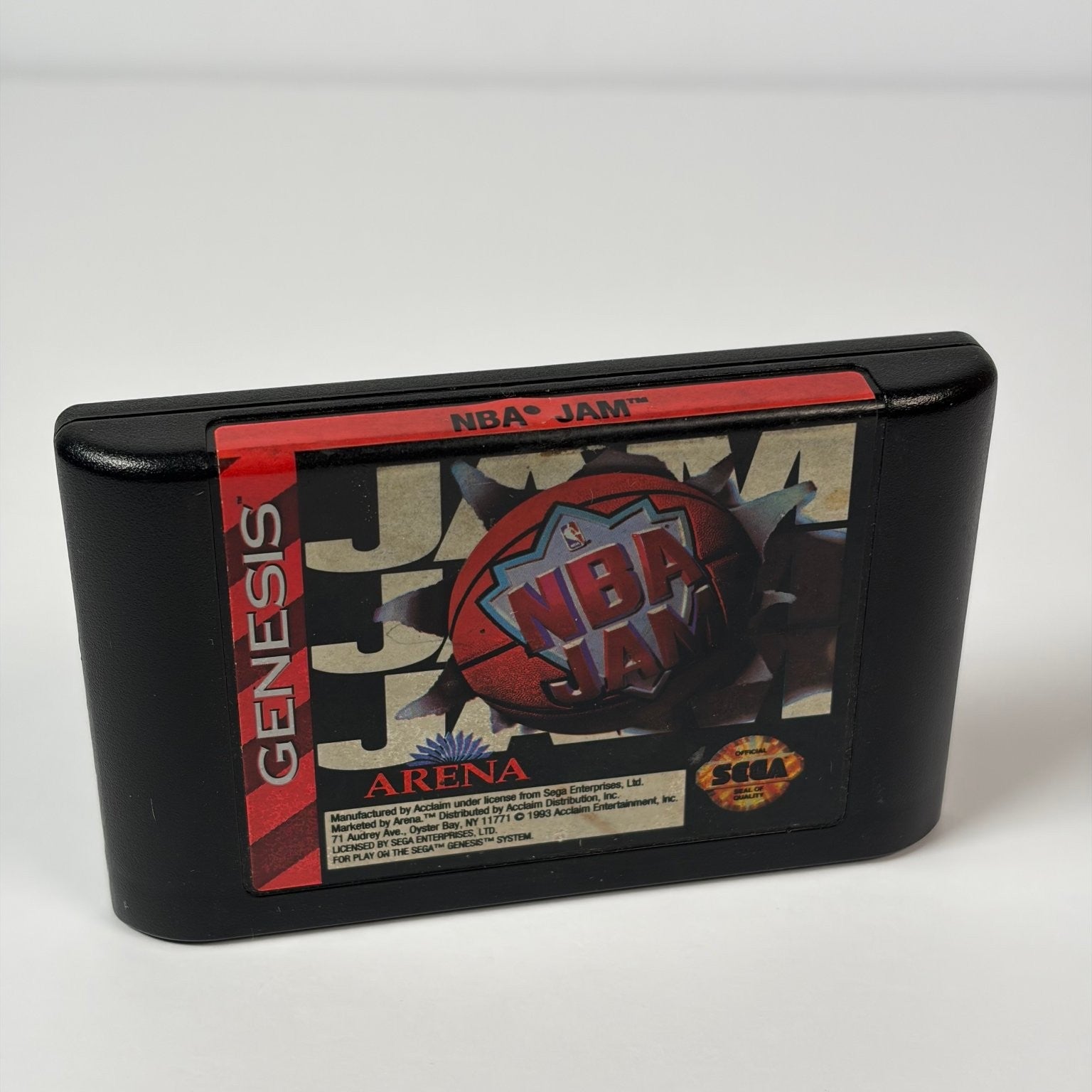NBA Jam Sega Genesis Video Game Arcade Basketball Multiplayer Authentic
