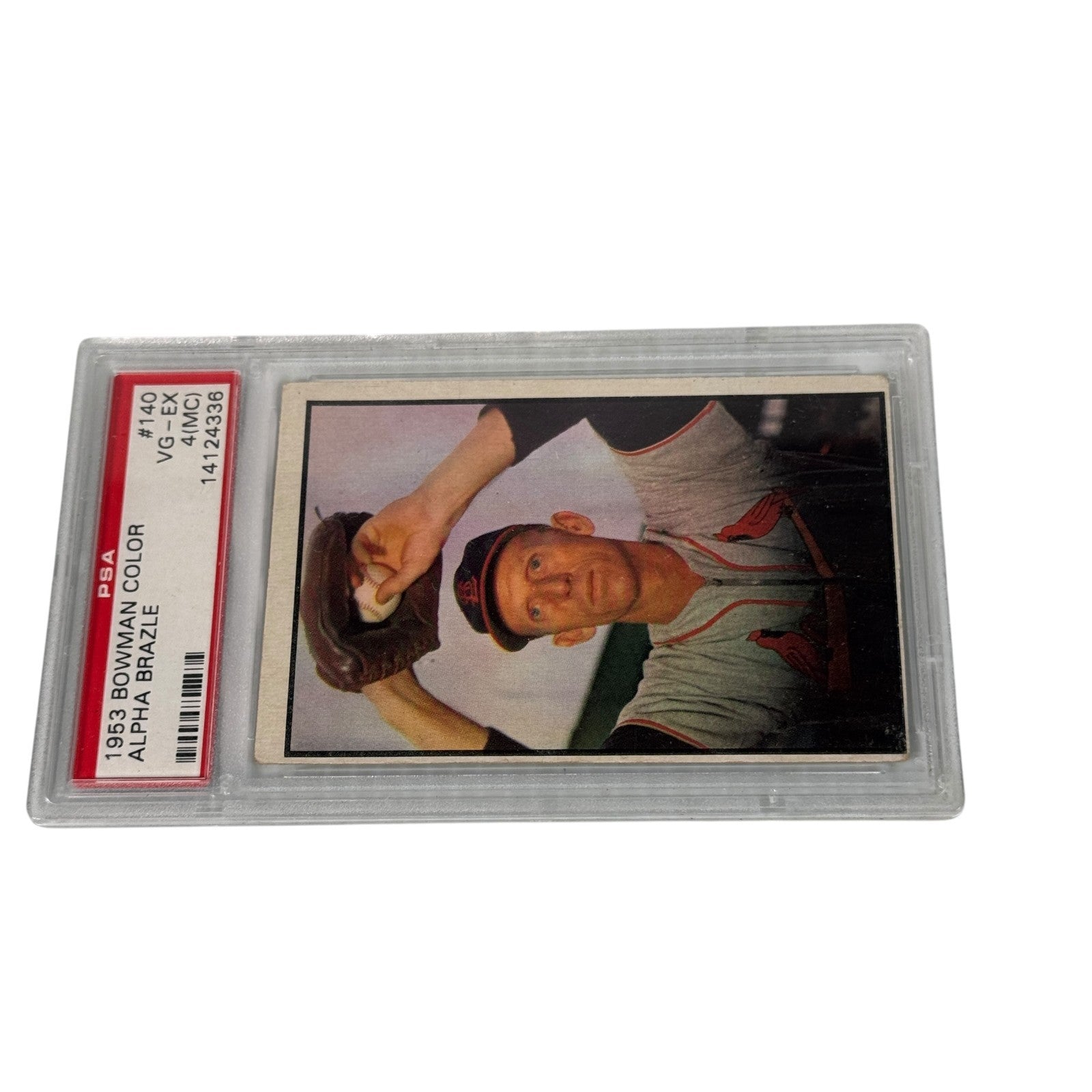 1953 Bowman Color - Al Brazle #140 PSA Graded 4 (MC) VG-EX St. Louis Cardinals