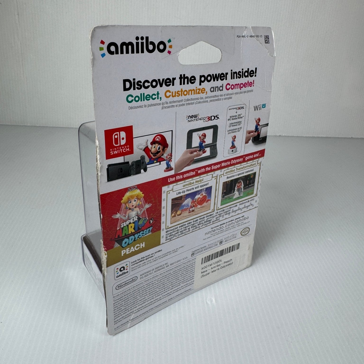 Nintendo Super Mario Odyssey Peach Amiibo Figure for Switch 3DS Wii U