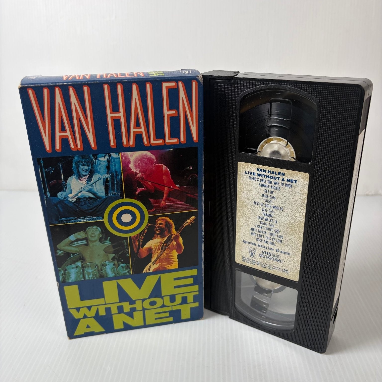 Van Halen Live Without A Net VHS 1986 Concert Rock Warner Bros. Heavy Metal