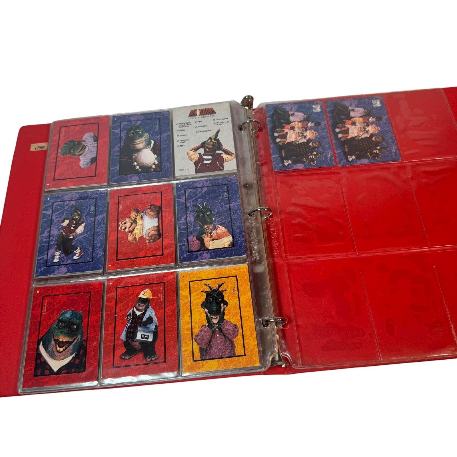 Vintage Dinosaurs TV Show Pro Set Trading Cards w/ Full Sticker & Trivia Sets