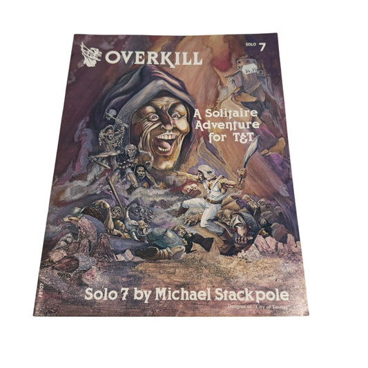 Overkill Solo 7 Solitaire Adventure Tunnels & Trolls 8107 Flying Buffalo 1980