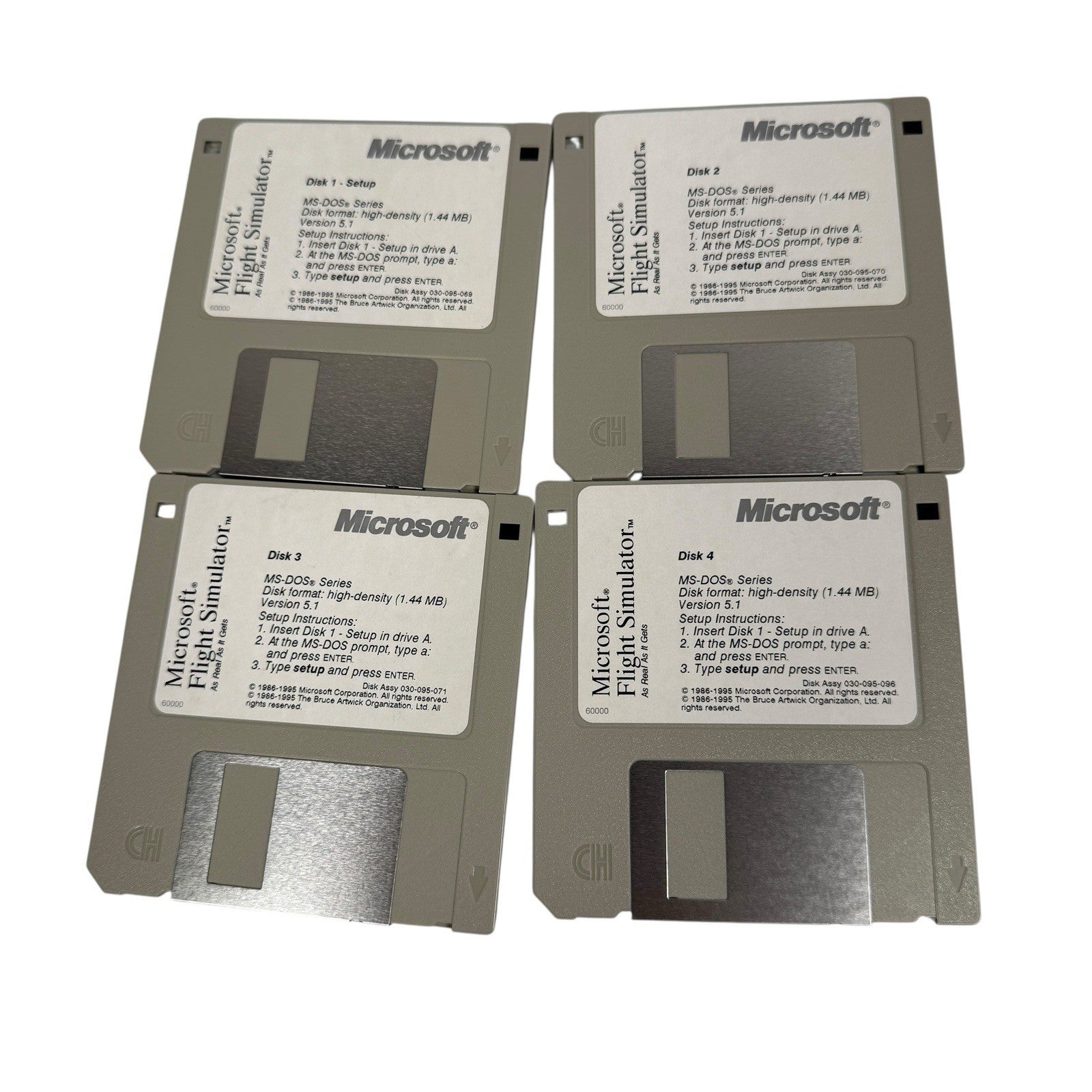 Microsoft Flight Simulator Version 5.1 3.5 Mm Floppy PC Big Box MS-DOS Game