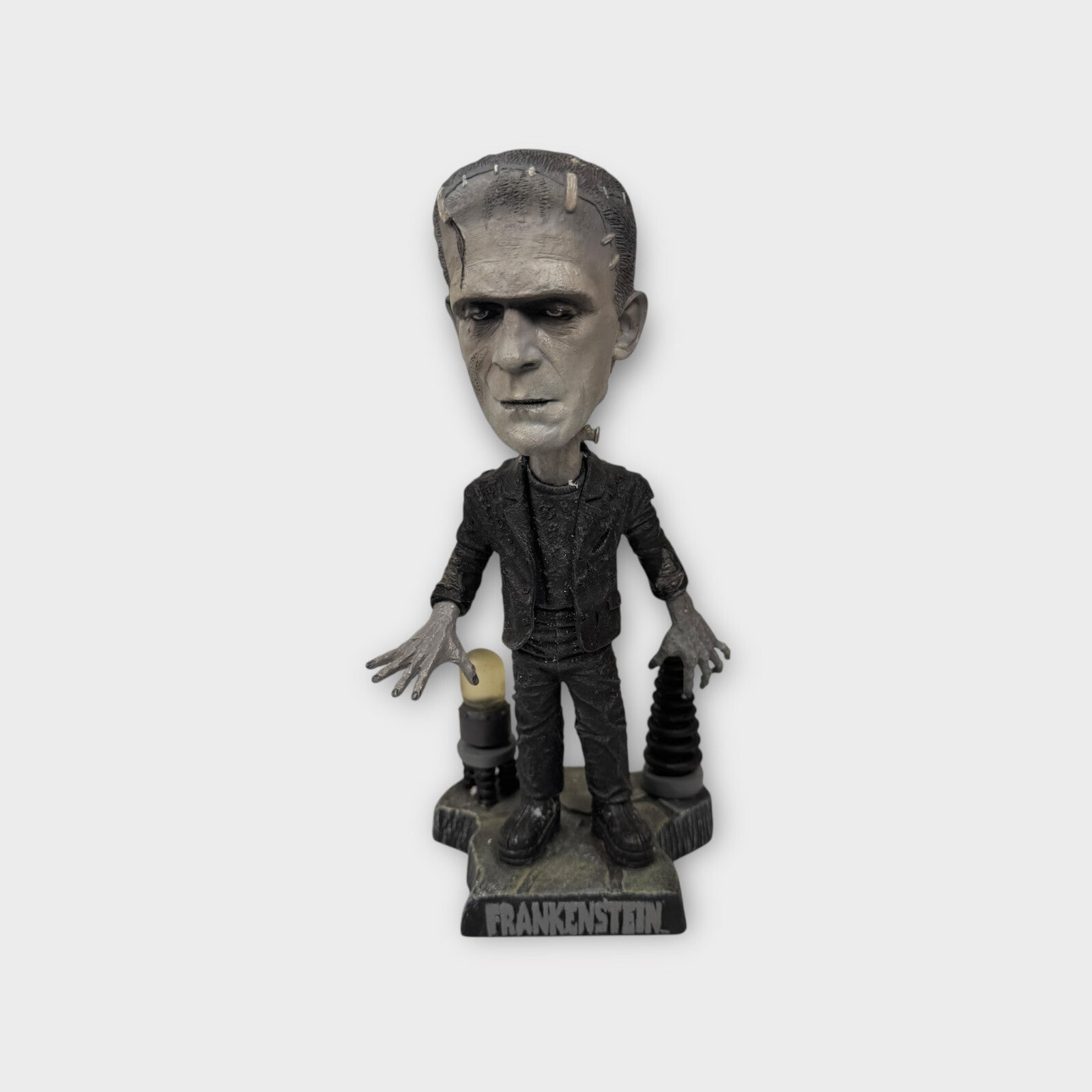 2006 FRANKENSTEIN HEADKNOCKER BOBBLE-HEAD NECA UNIVERSAL MONSTERS Black & White
