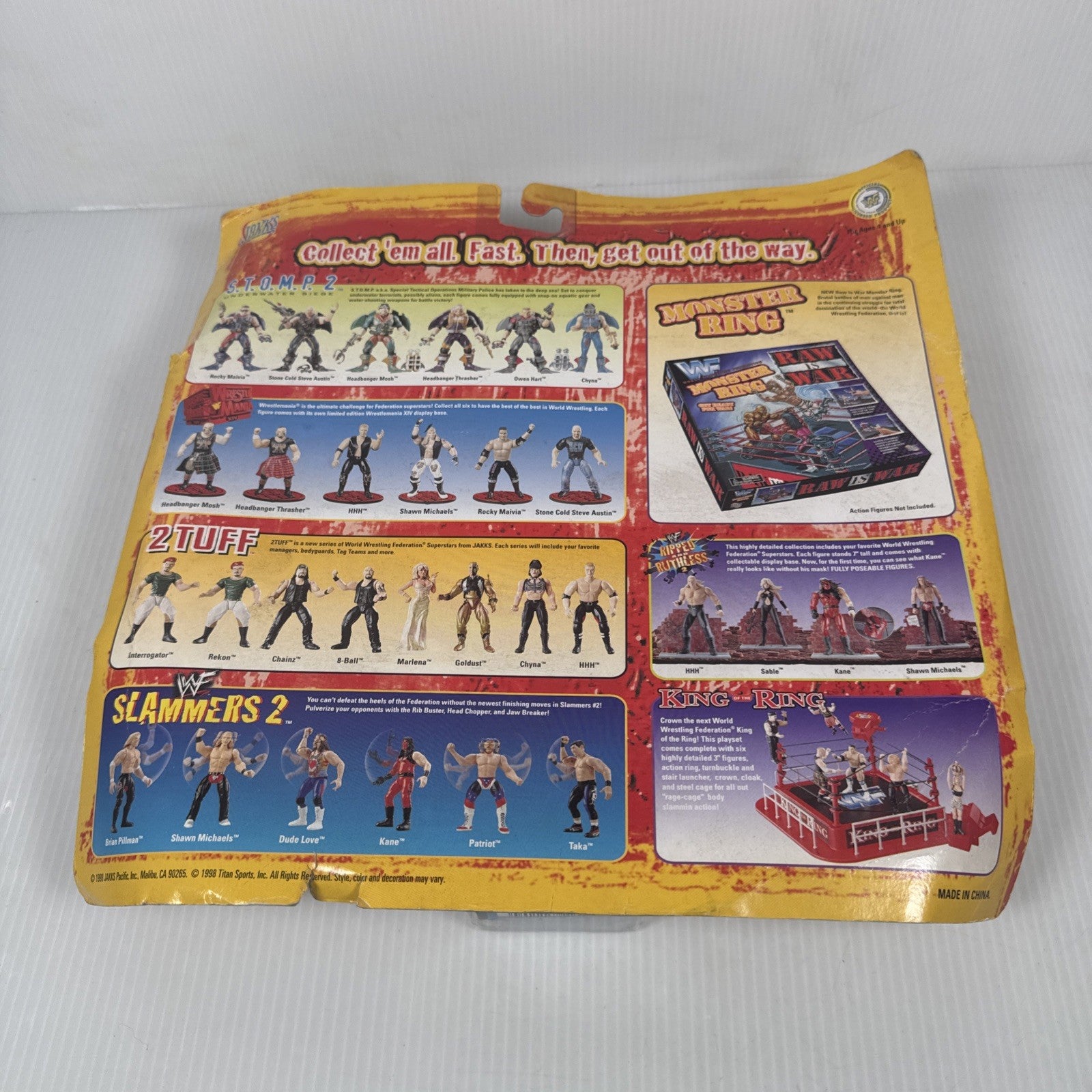 1998 Jakks WWF Grudge Match UNDERTAKER vs KANE action figure 2-PACK