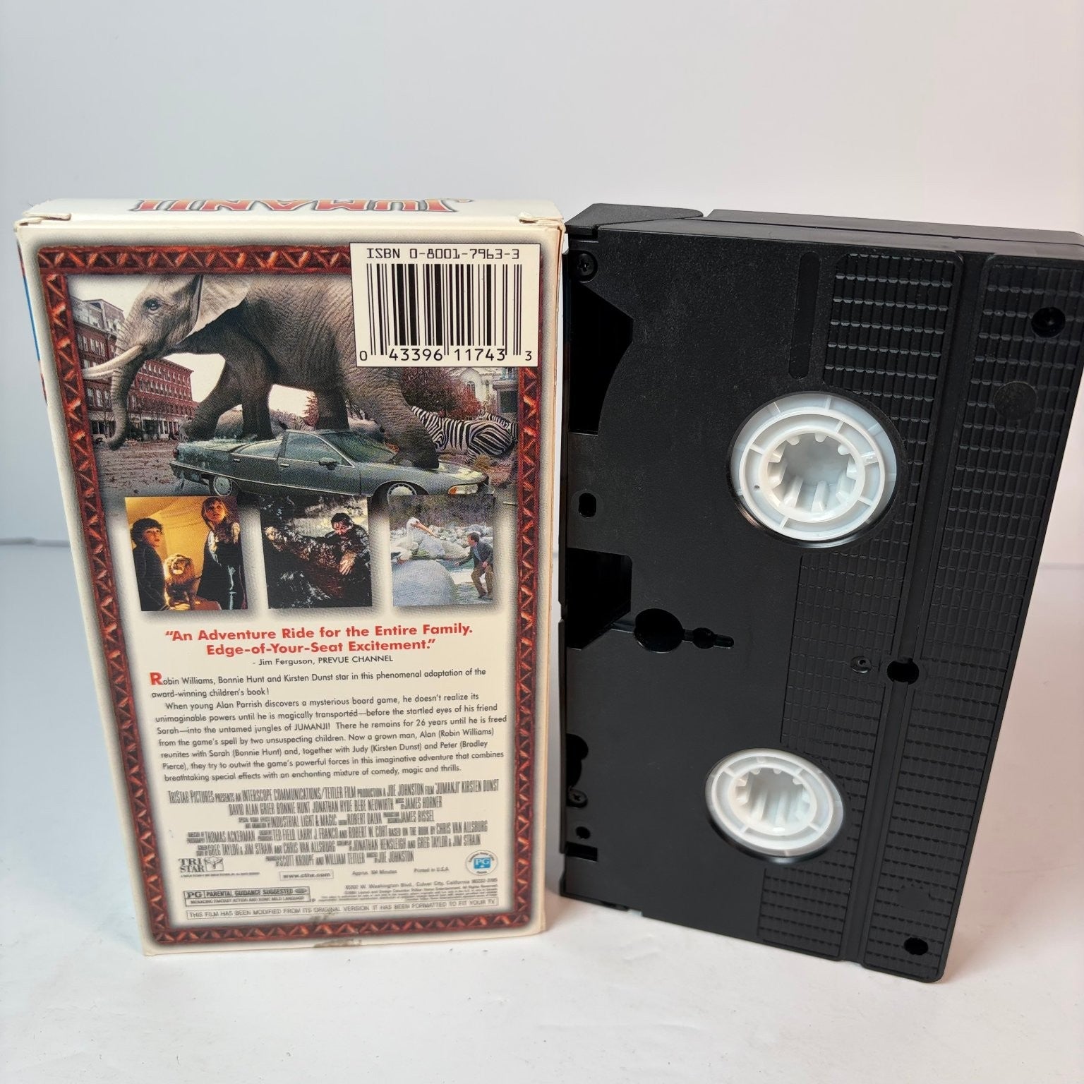 Jumanji VHS 1995 Adventure Fantasy Family Robin Williams Columbia TriStar
