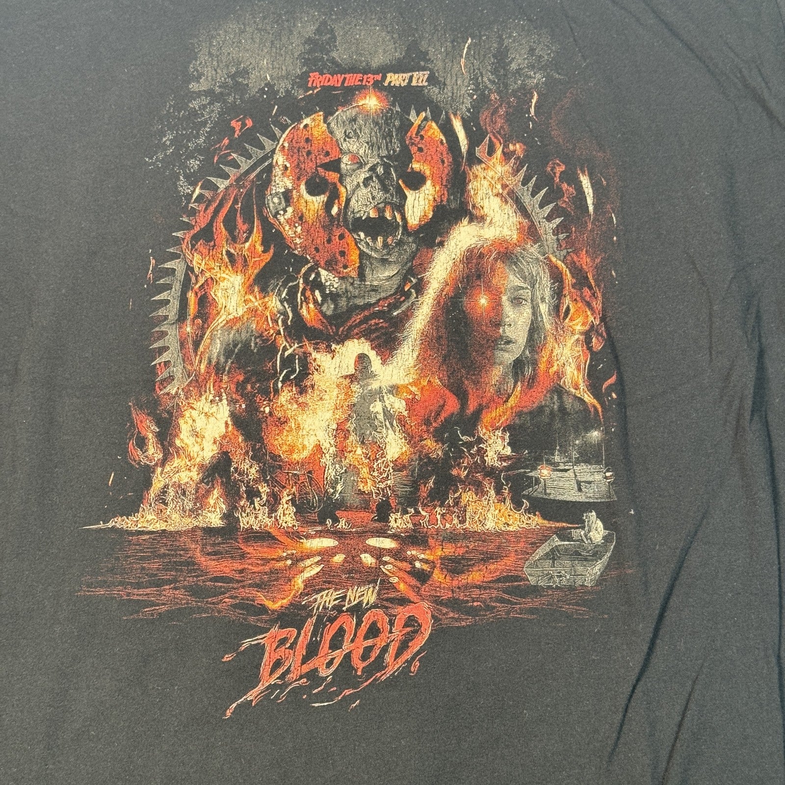 Friday The 13th Shirt Mens 3XL Black Gutter Garbs The New Blood Horror Movie Tee