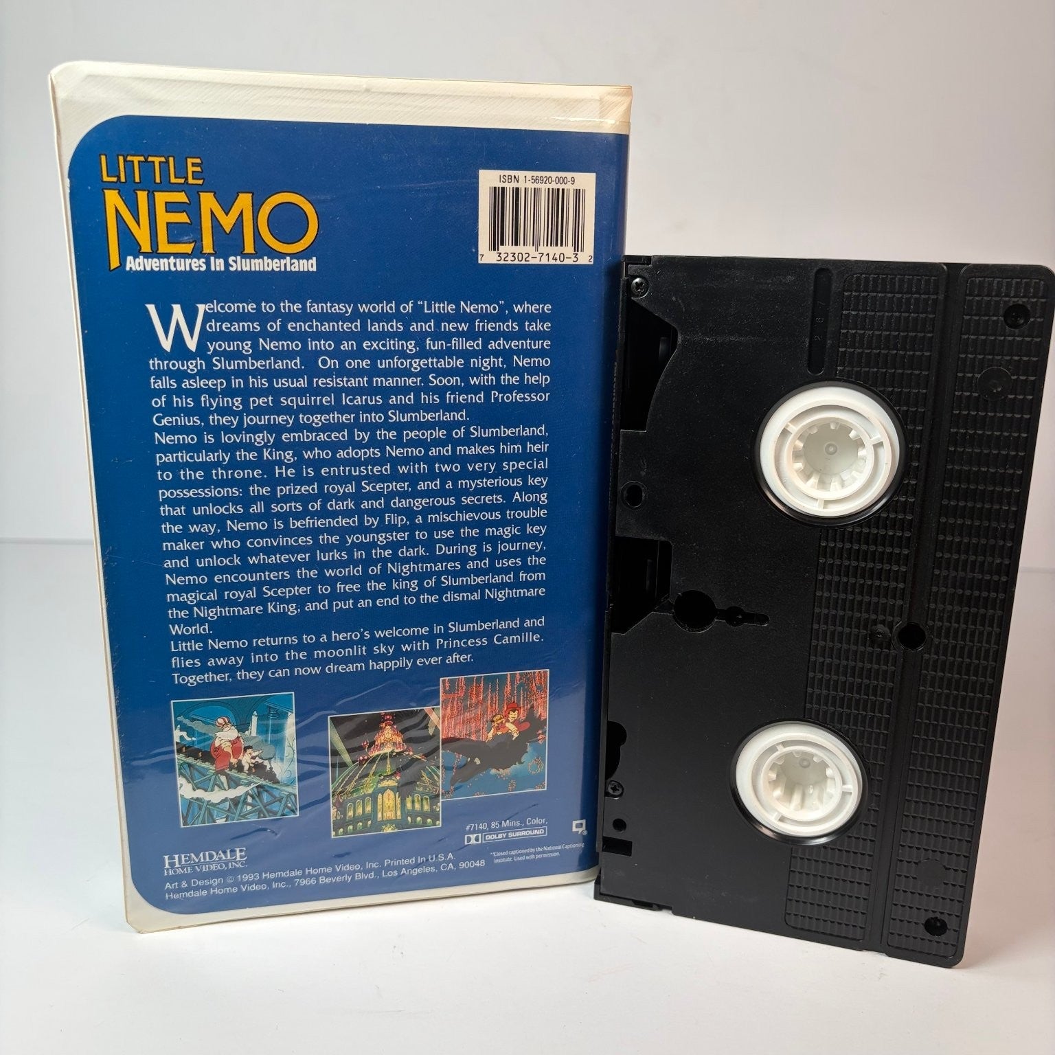 Little Nemo Adventures in Slumberland VHS 1993 Animated Hemdale