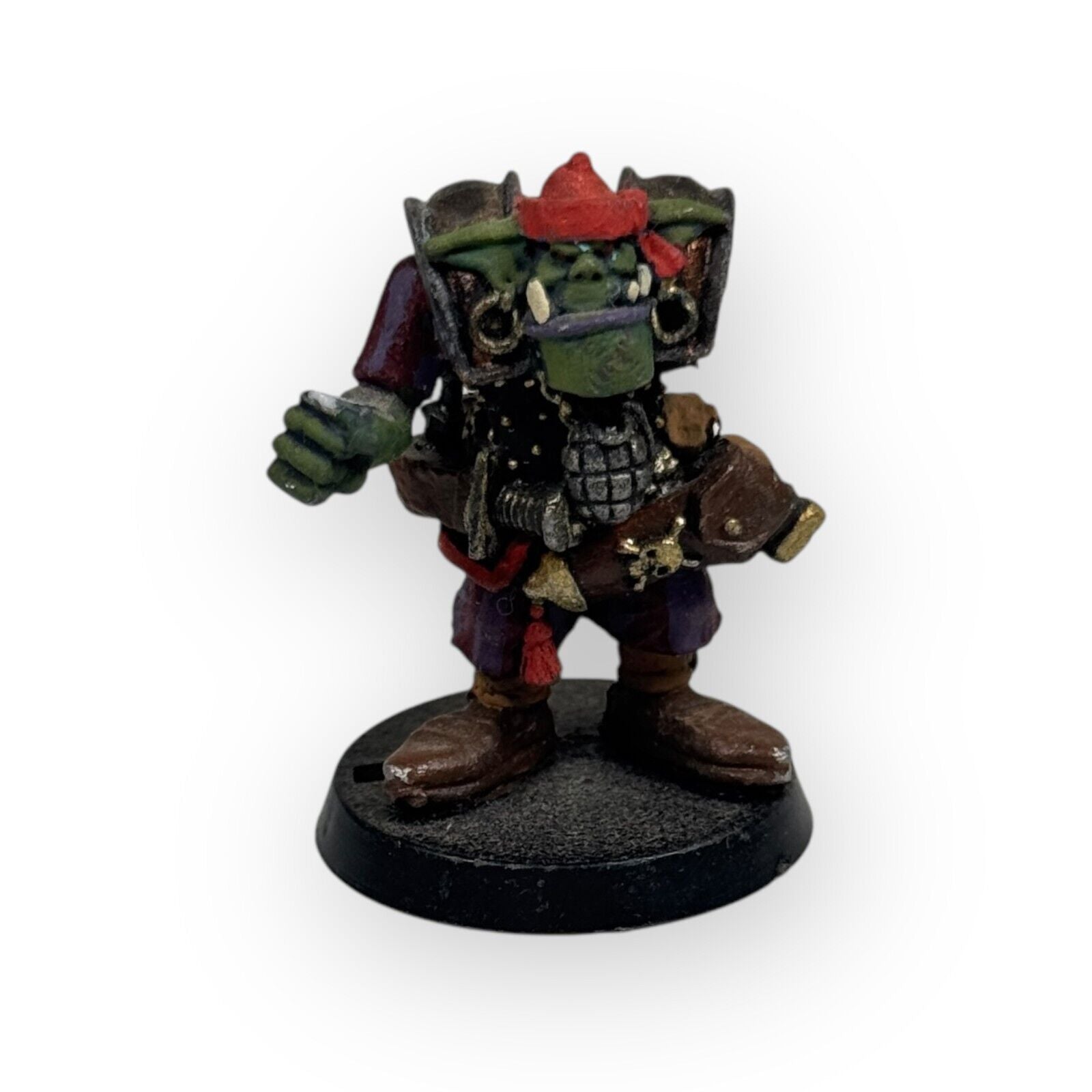 Warhammer 40K Rogue Trader Ork Freebooter Boy 1 Painted Partially Assembled