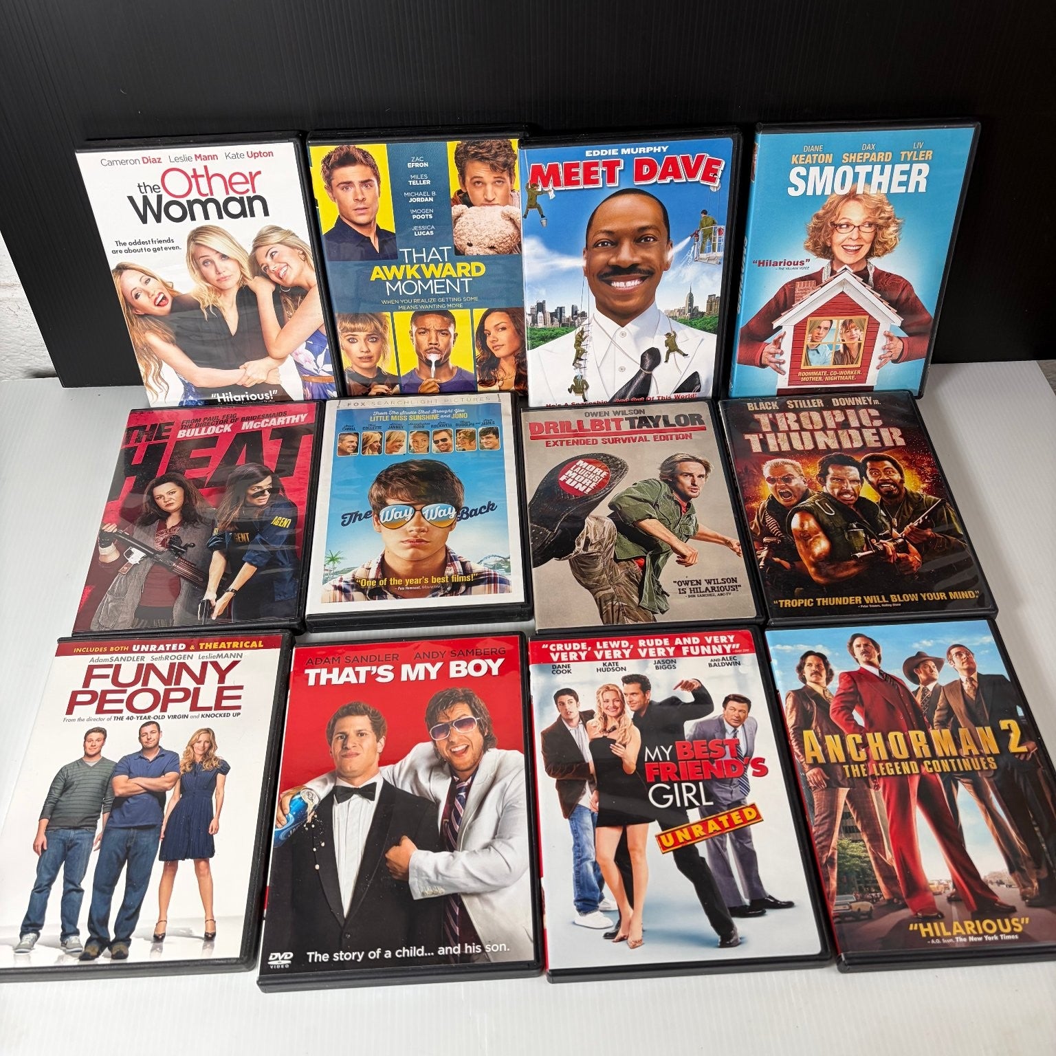 Lot of 25 Comedy Movie DVDs Adam Sandler Happy Madison, Anchorman 2 & More