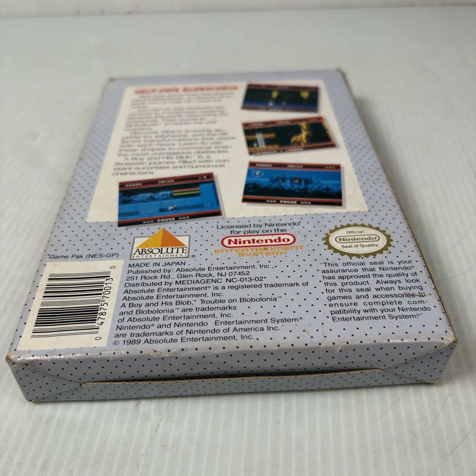 David Crane's A Boy and His Blob Nintendo NES Complete CIB W/ Foam