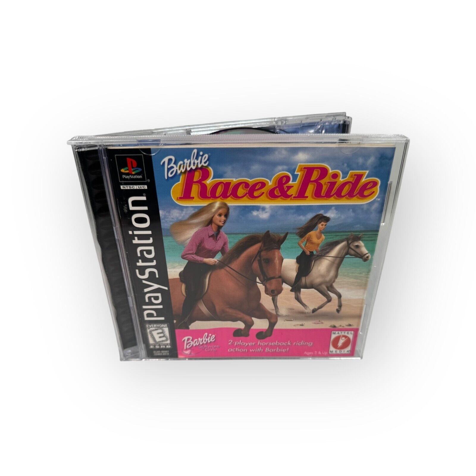 Barbie Race & Ride Playstation 1 PS1 Game Complete CIB Black Label