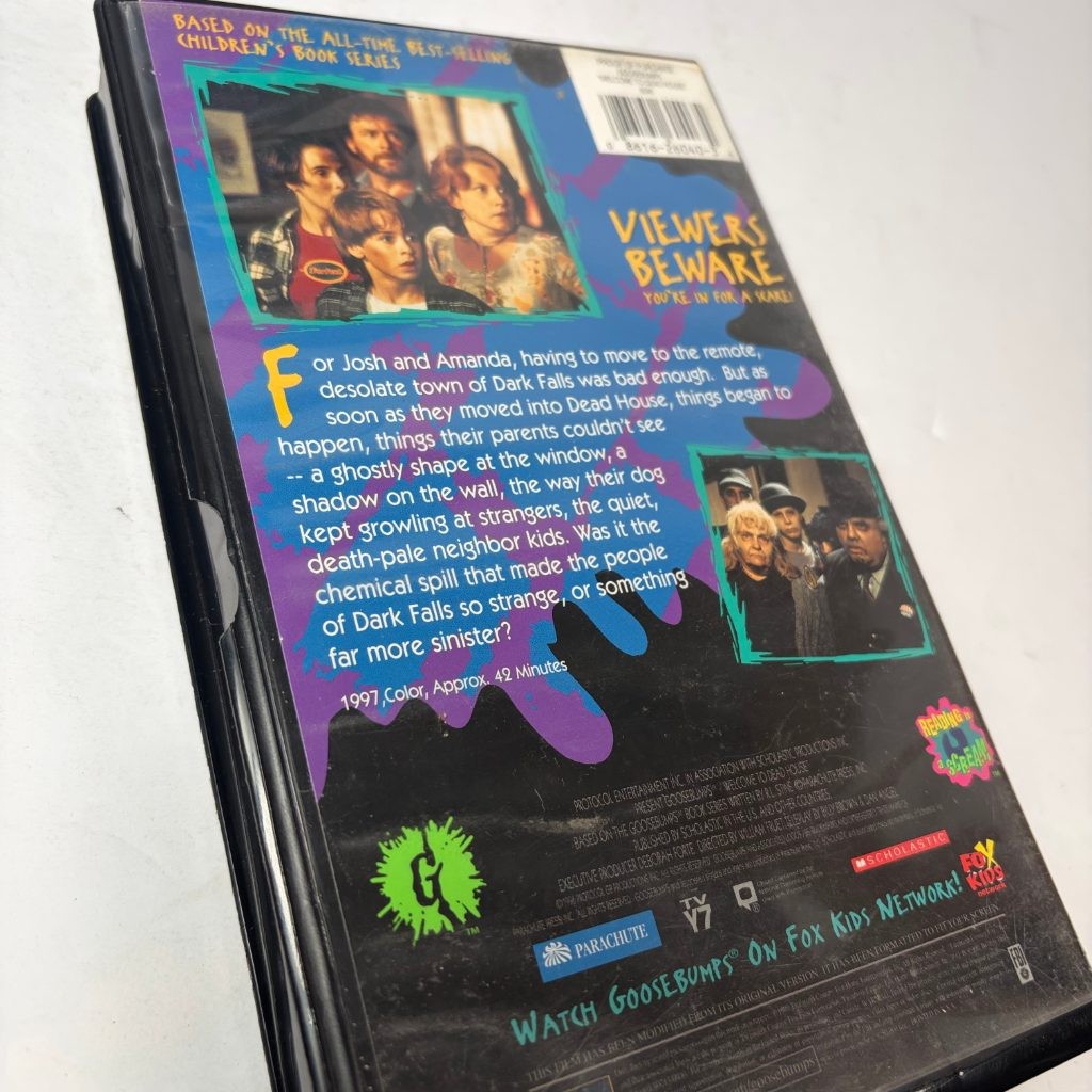 Goosebumps VHS Lot of 4 R.L. Stine Terror Tower Dead House Basement Haunted Mask