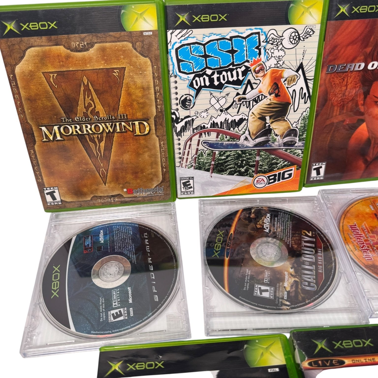 Huge Lot of 11 Xbox Games Morrowind, SSX, Syberia, Wolfenstein & More
