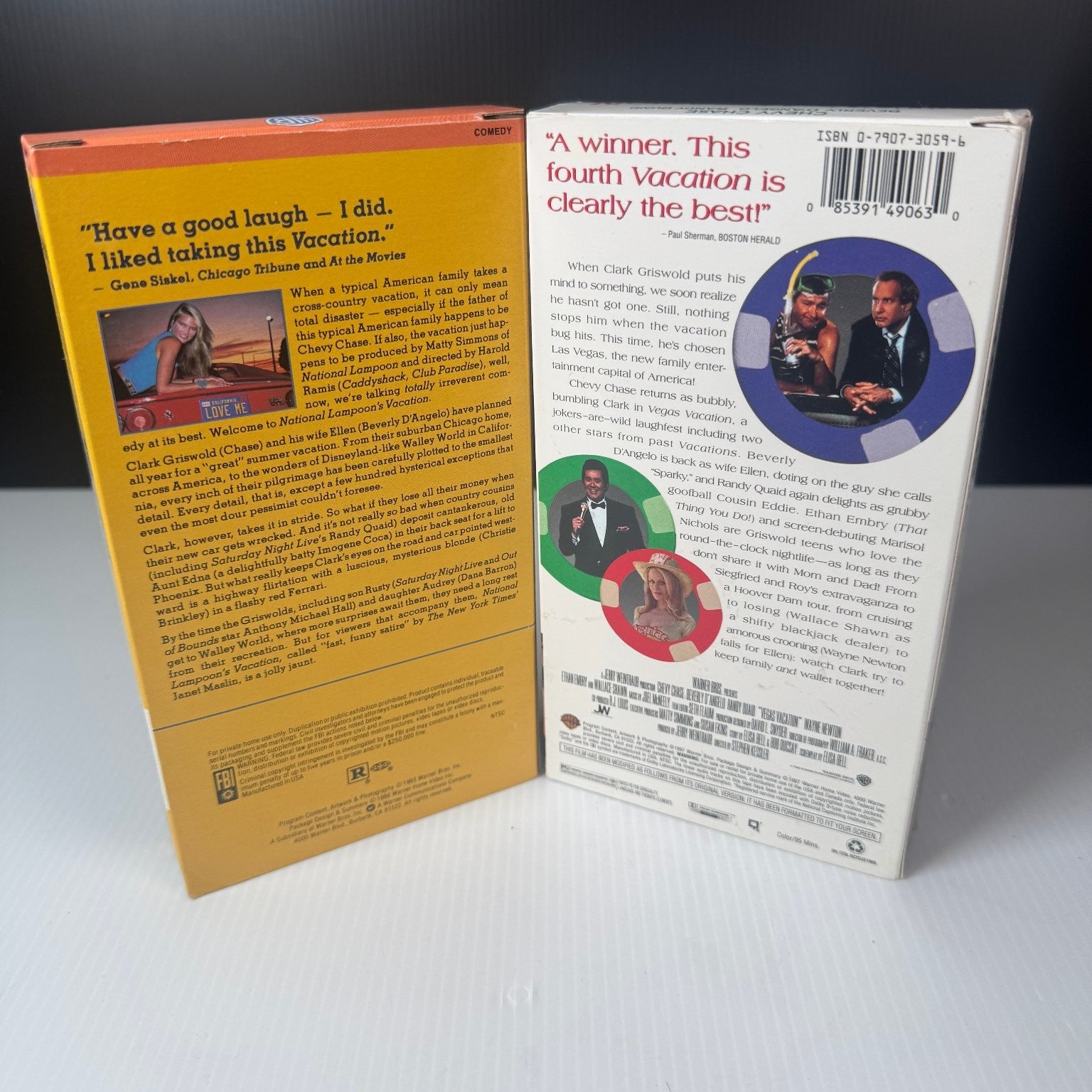 National Lampoon's Vacation & Vegas Vacation VHS 1983 1997 Comedy Warner