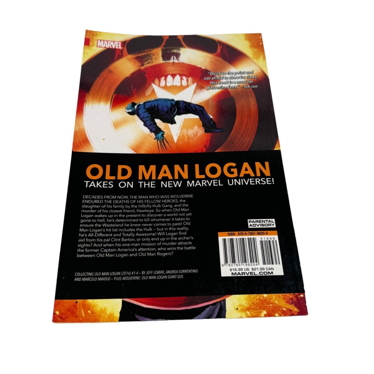 Wolverine: Old Man Logan, Volume 1: Berzerker by Jeff Lemire: Used Marvel TPB