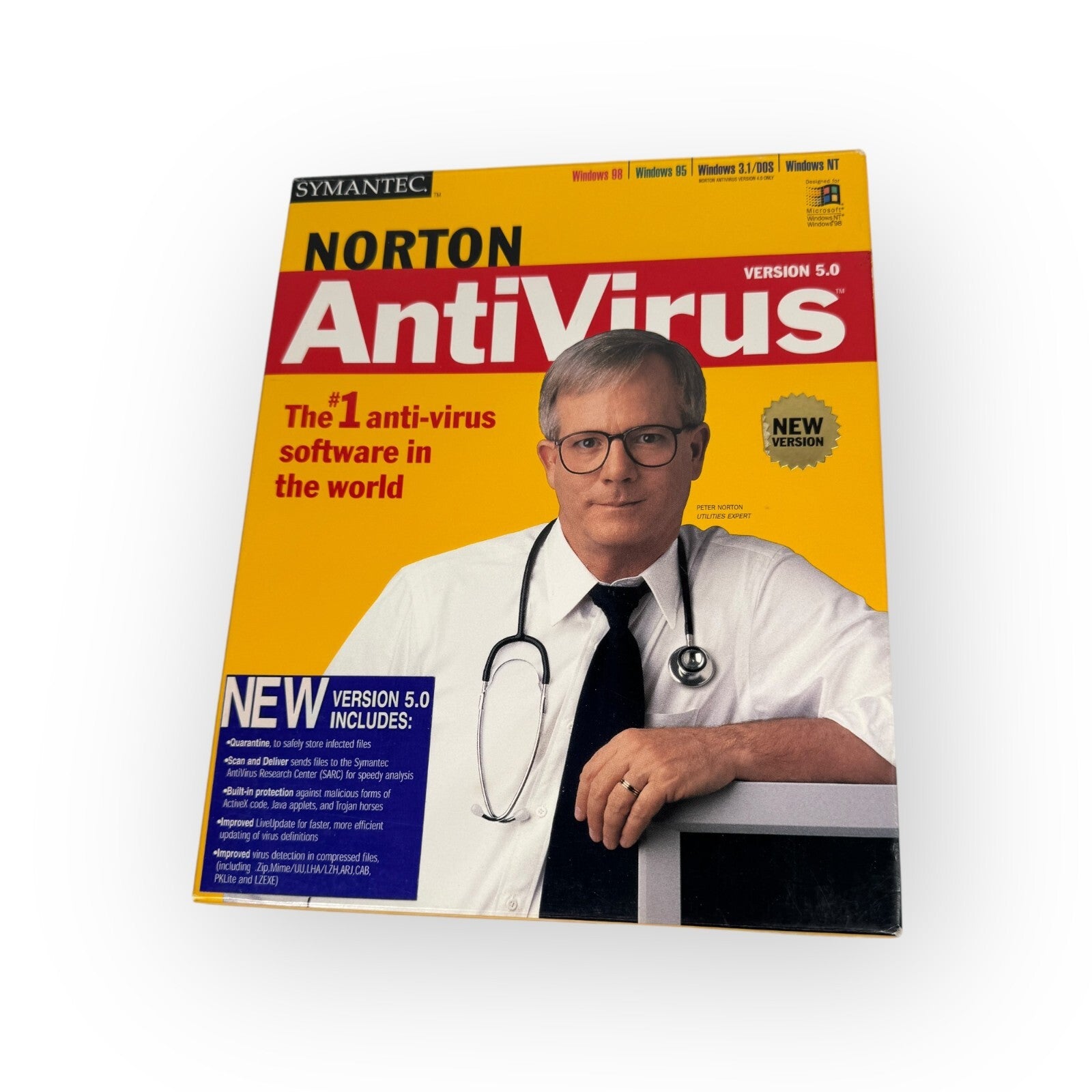 VTG PC Big Box Norton AntiVirus Version 5.0 Complete with Key