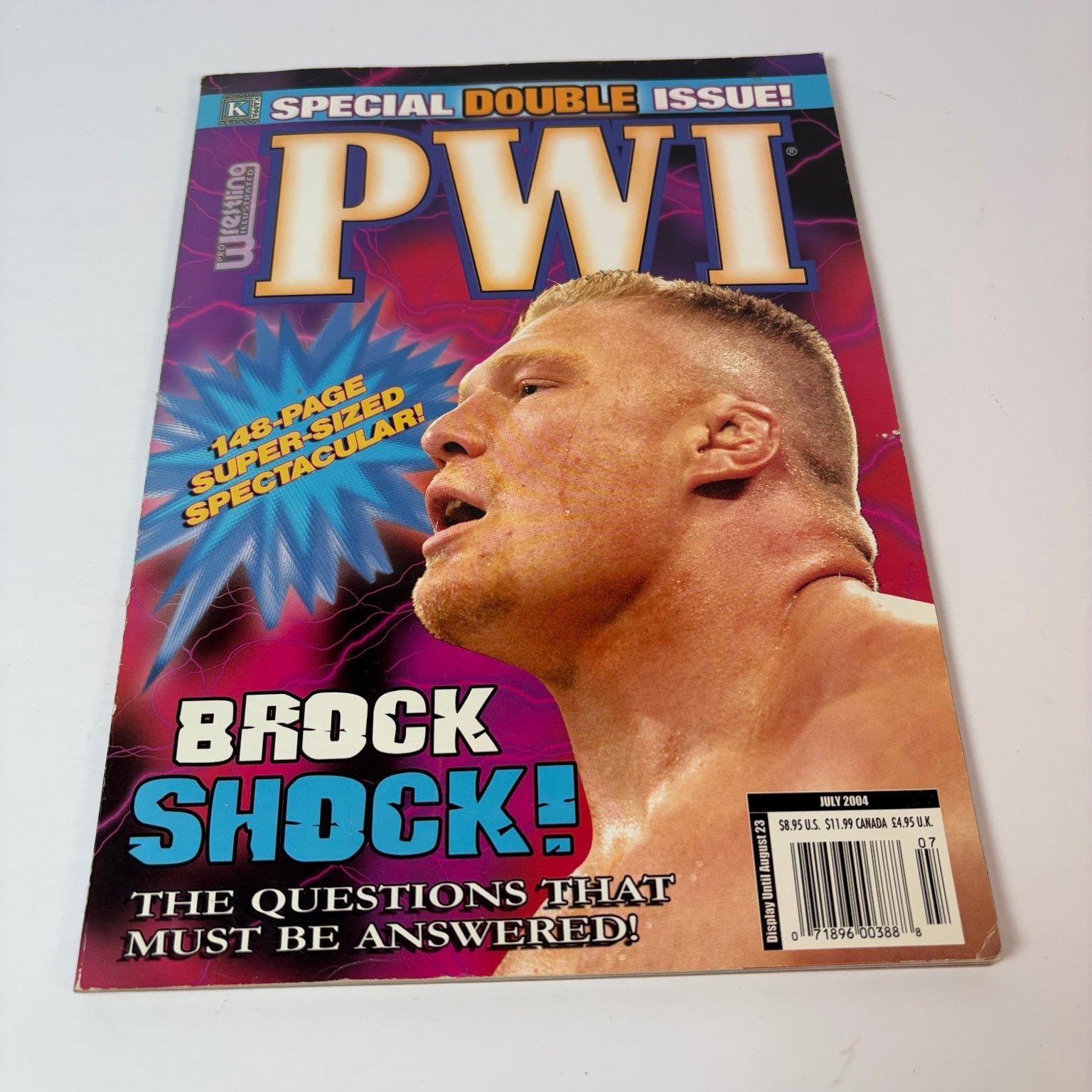 PWI Pro Wrestling Illustrated July 2004 Brock Lesnar Magazine Special Double