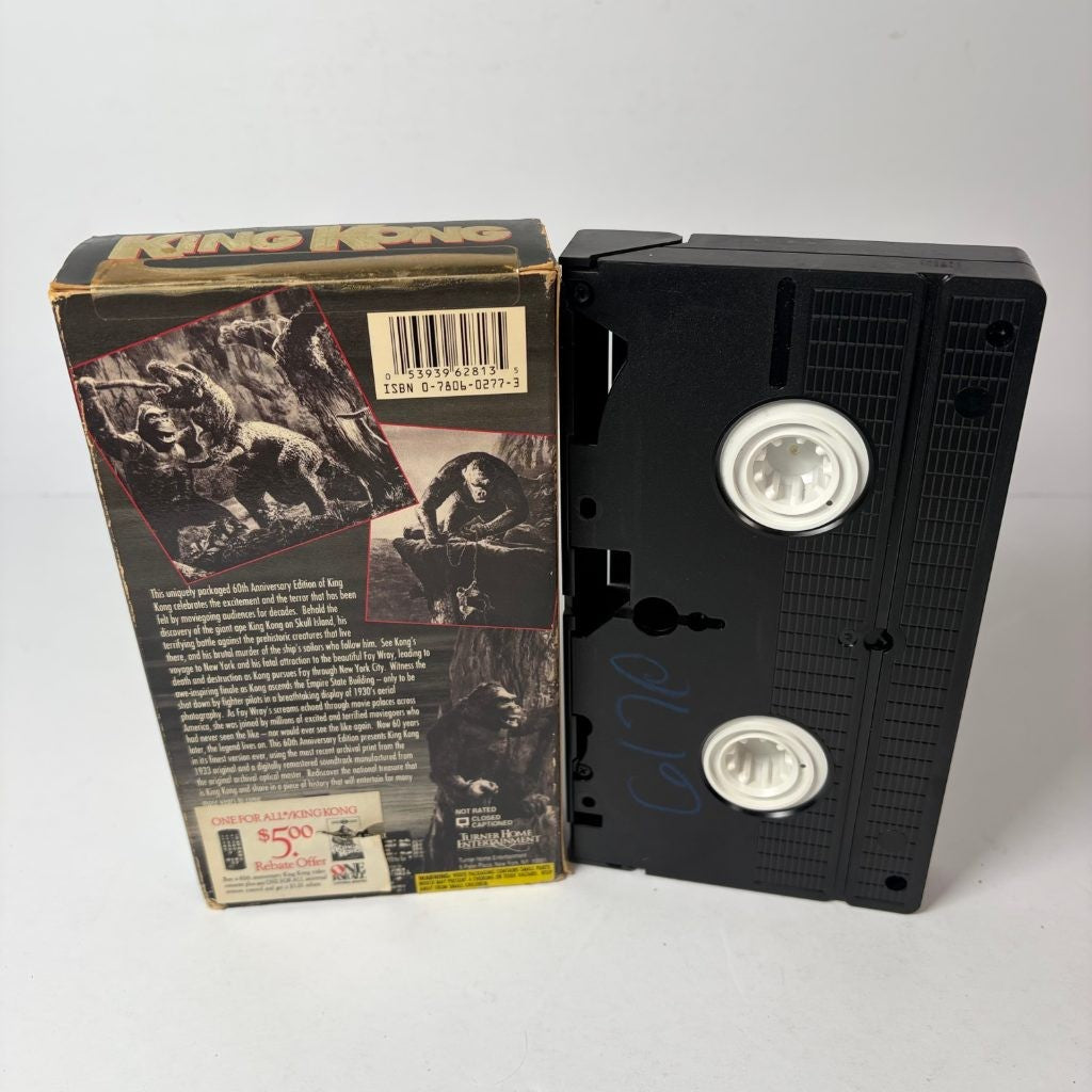 King Kong 60th Anniversary Collector's Edition VHS Turner Home Roaring Box 1933