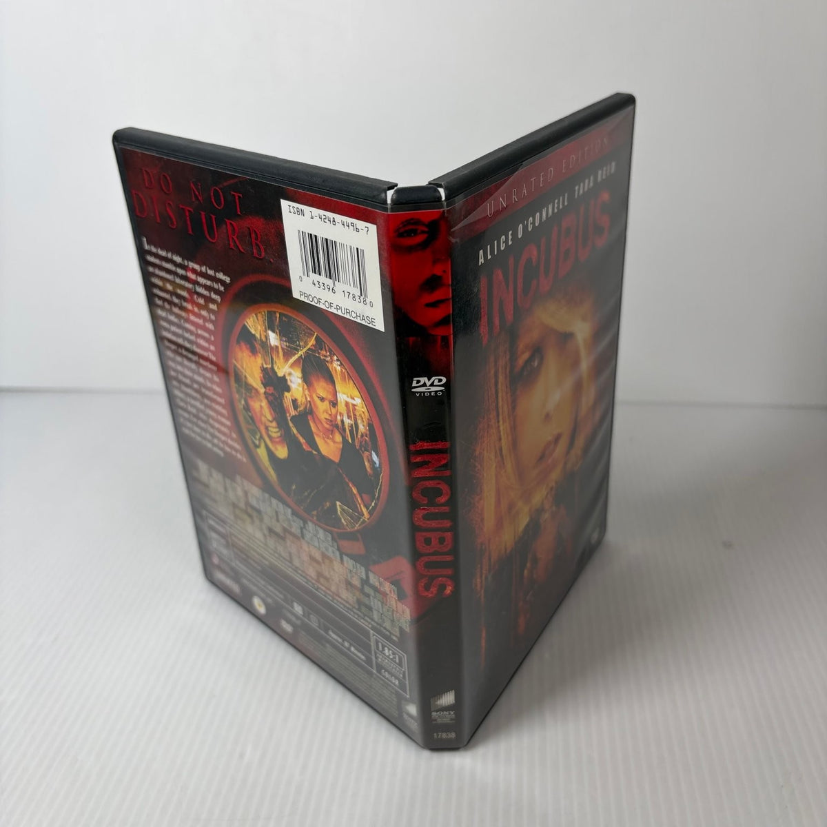 Incubus DVD 2006 Unrated Edition Alice O'Connell Tara Reid Horror