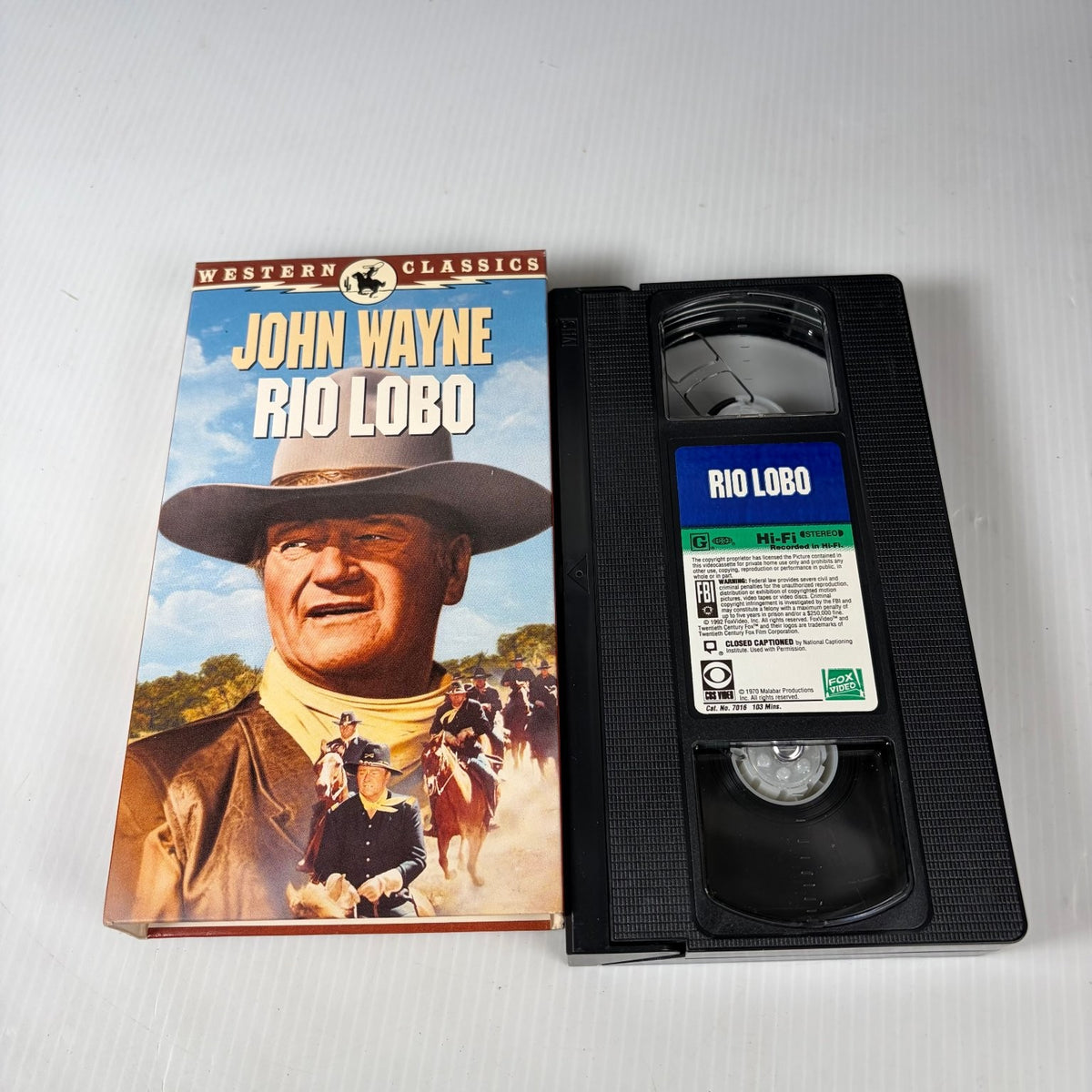 Rio Lobo VHS 1970 Western Classic John Wayne Fox Video