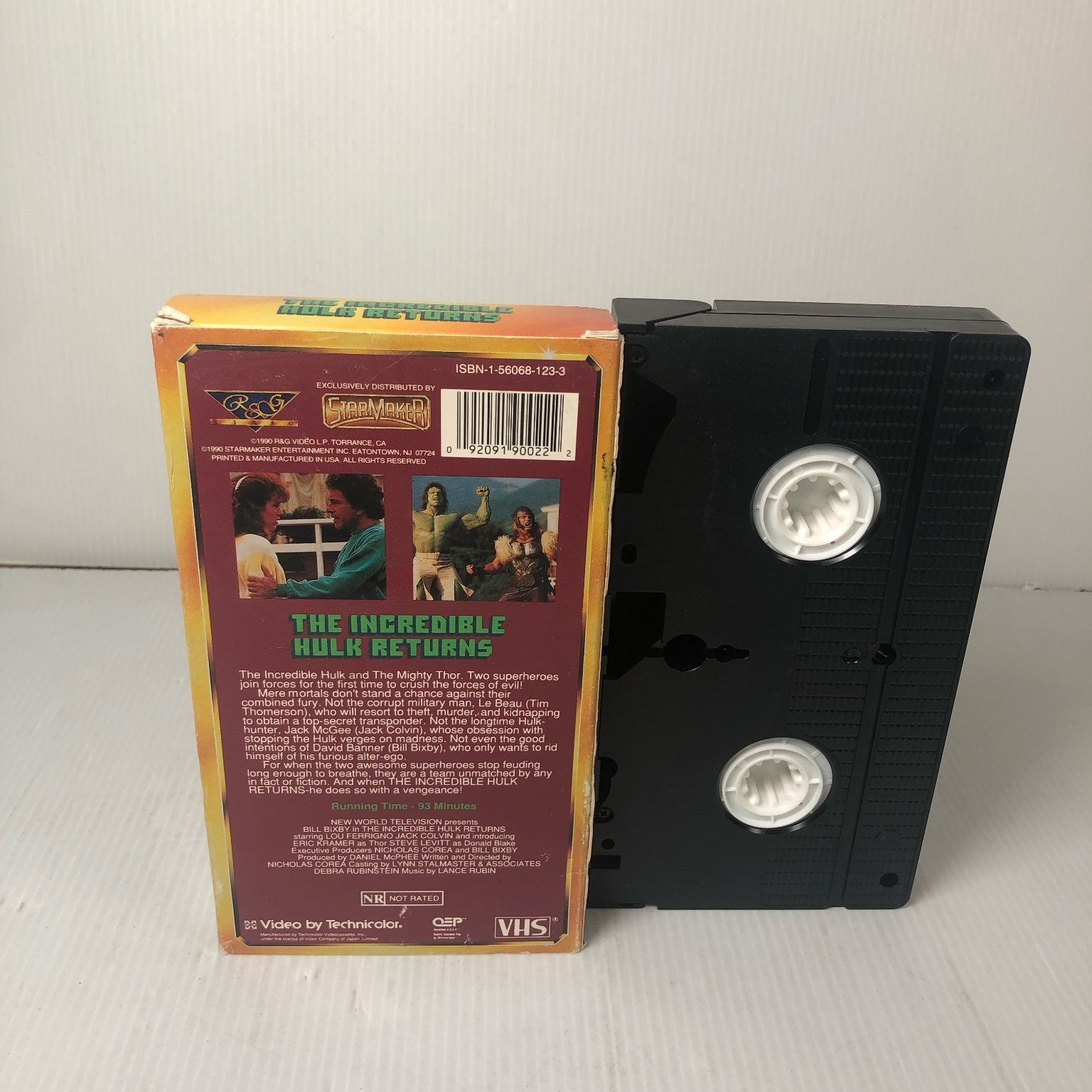 The Incredible Hulk Returns VHS 1990 Superhero Action StarMaker Marvel