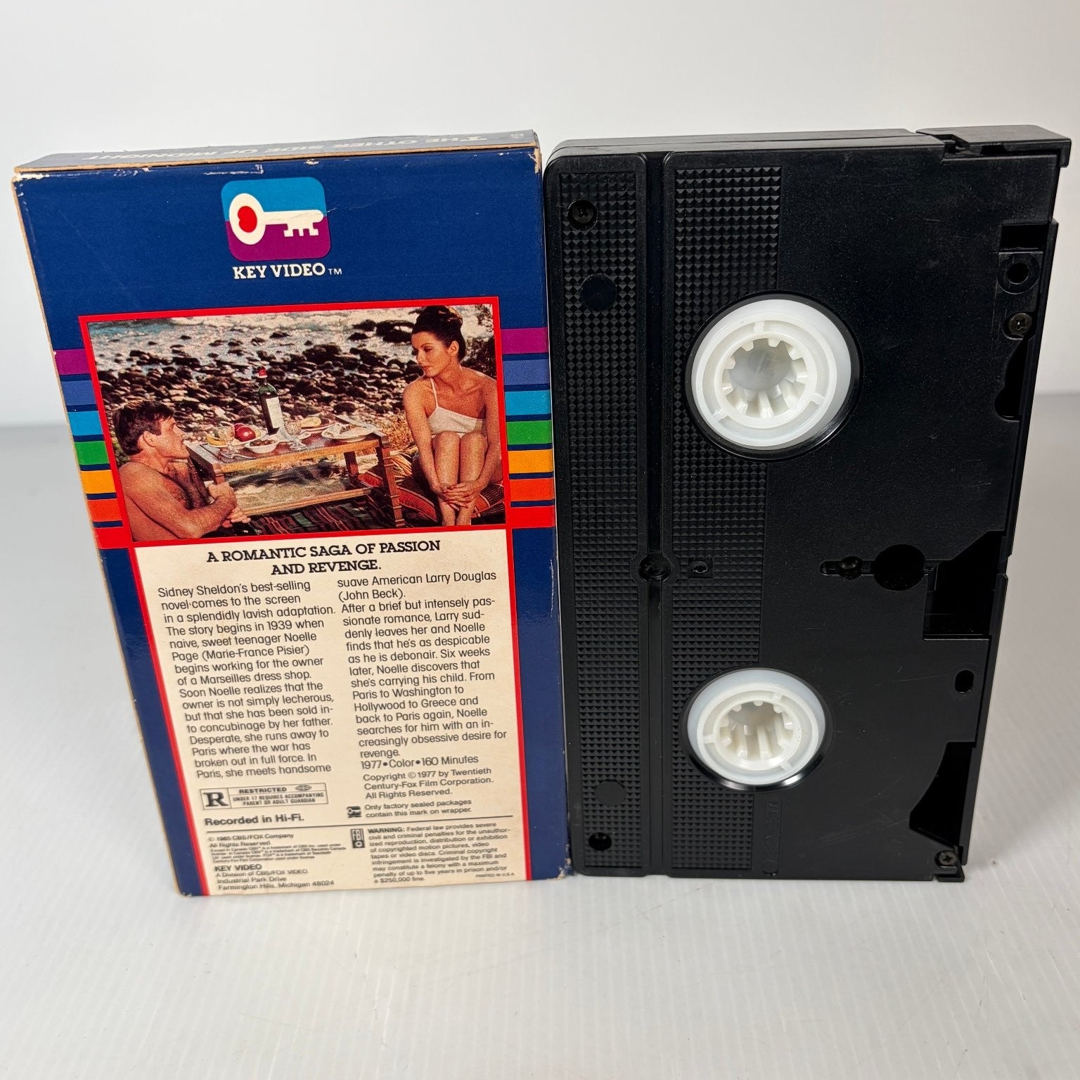 The Other Side of Midnight VHS 1977 Drama Sidney Sheldon Key Video 20th Century