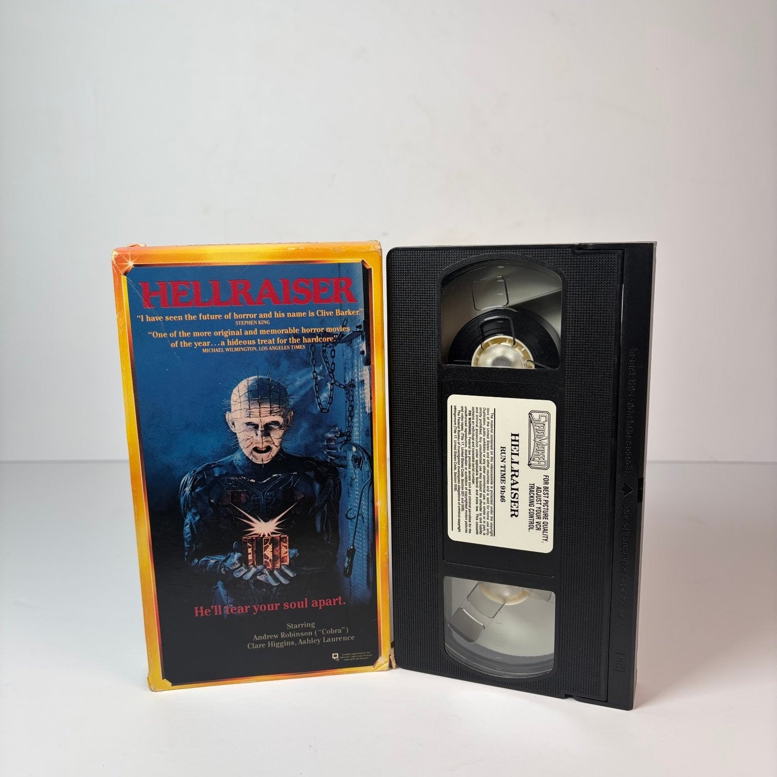 Hellraiser VHS 1987 Horror New World Video Clive Barker Original Release