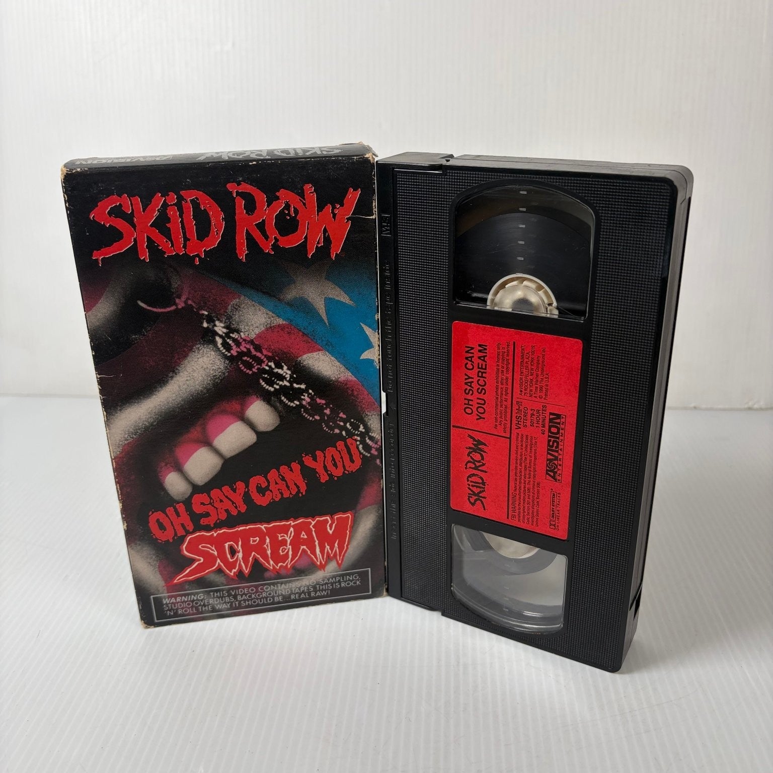 Skid Row Oh Say Can You Scream VHS 1990 Hard Rock Concert A*Vision